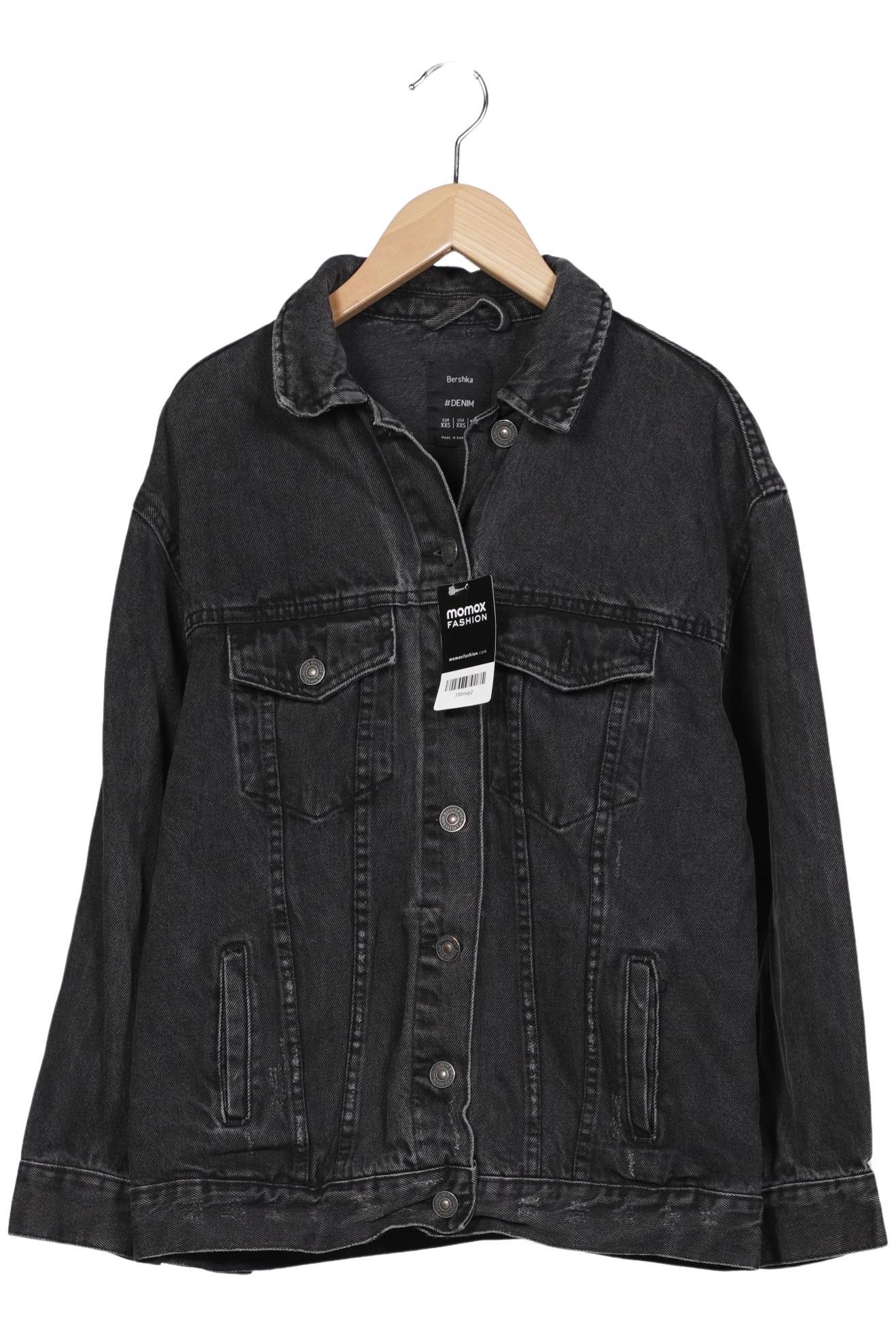

bershka Damen Jacke, schwarz, Gr. 32