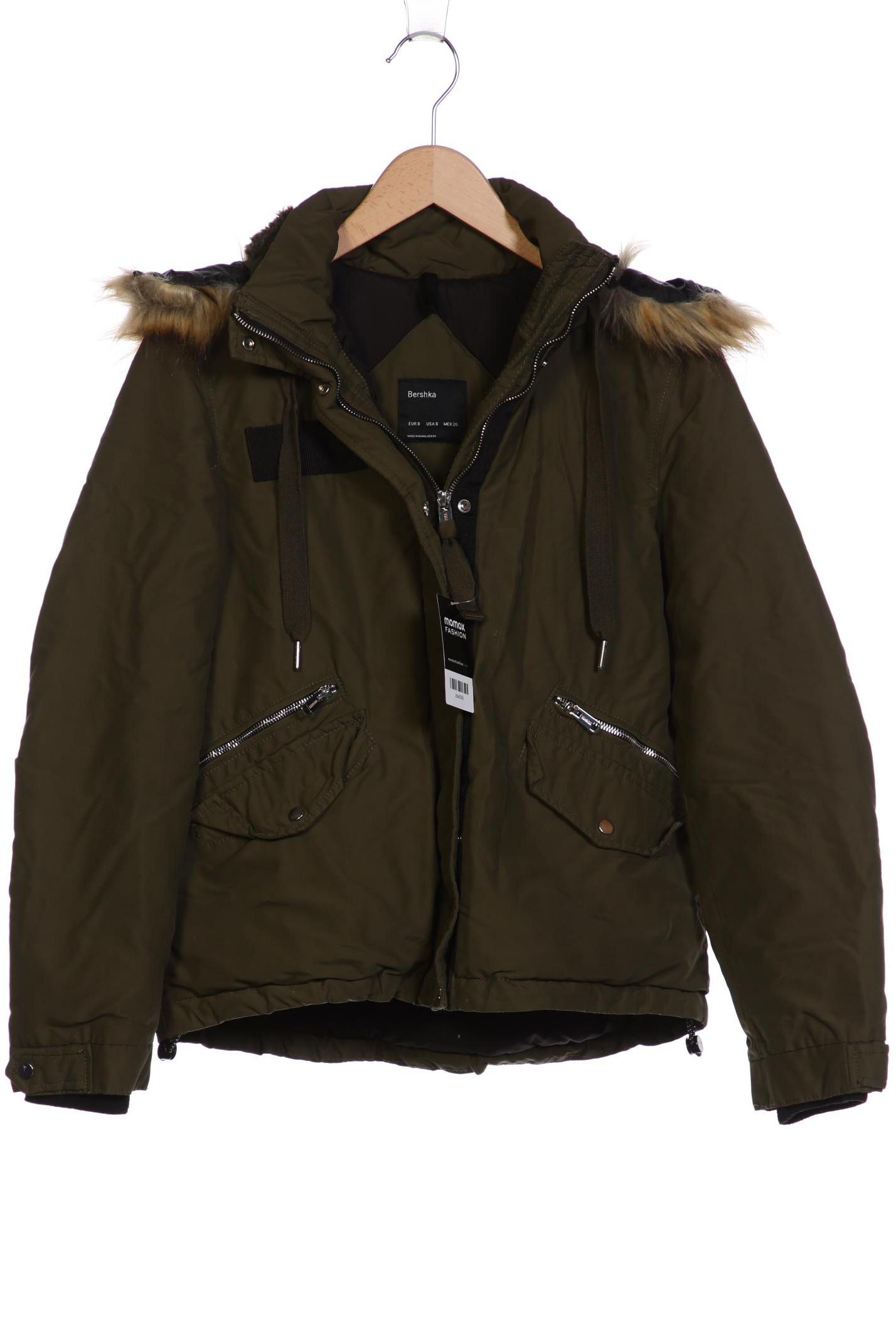 

bershka Damen Jacke, grün, Gr. 36
