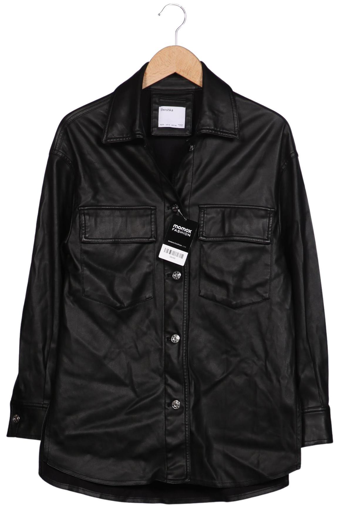 

bershka Damen Jacke, schwarz, Gr. 36