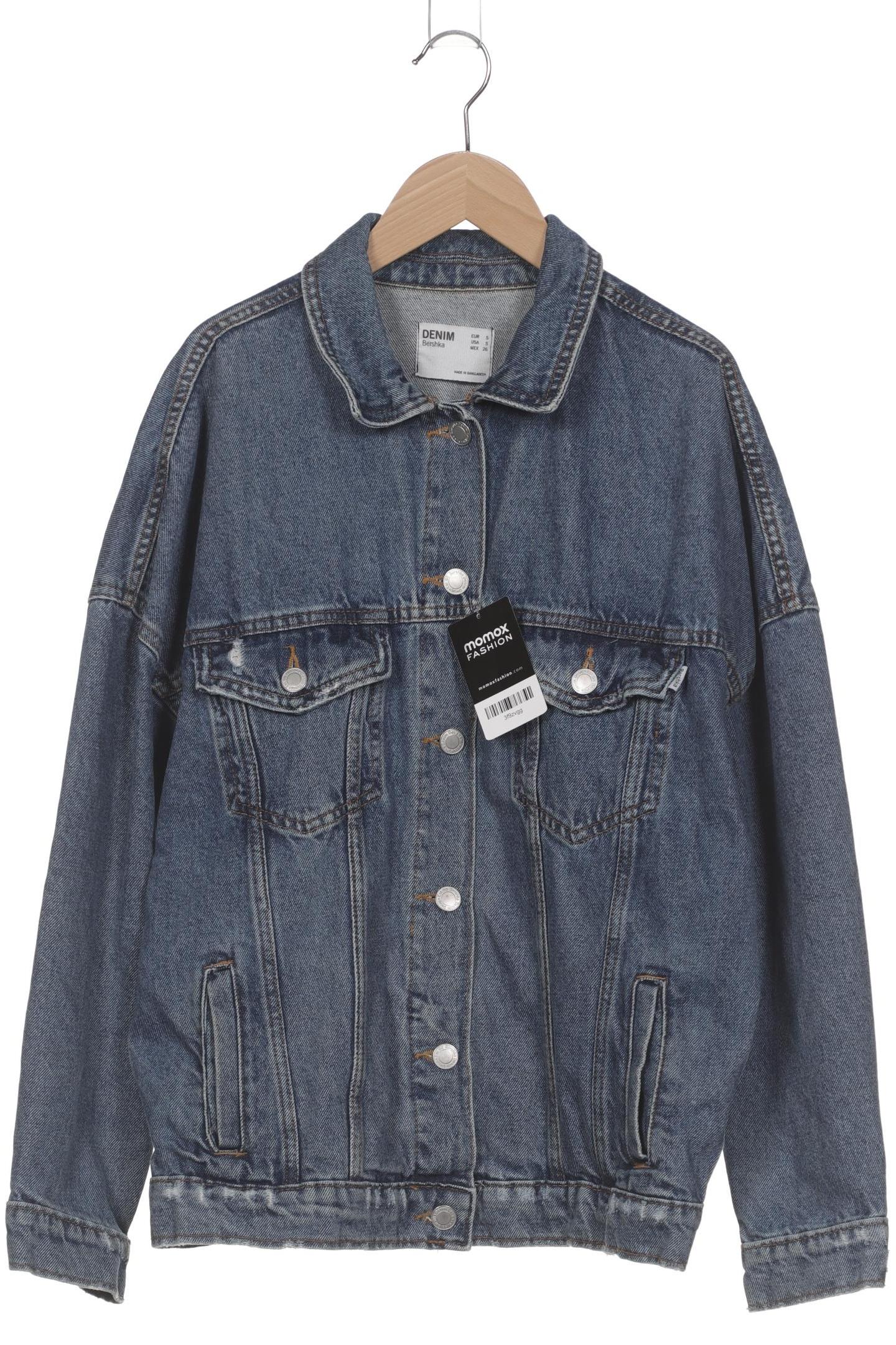 

bershka Damen Jacke, marineblau, Gr. 36