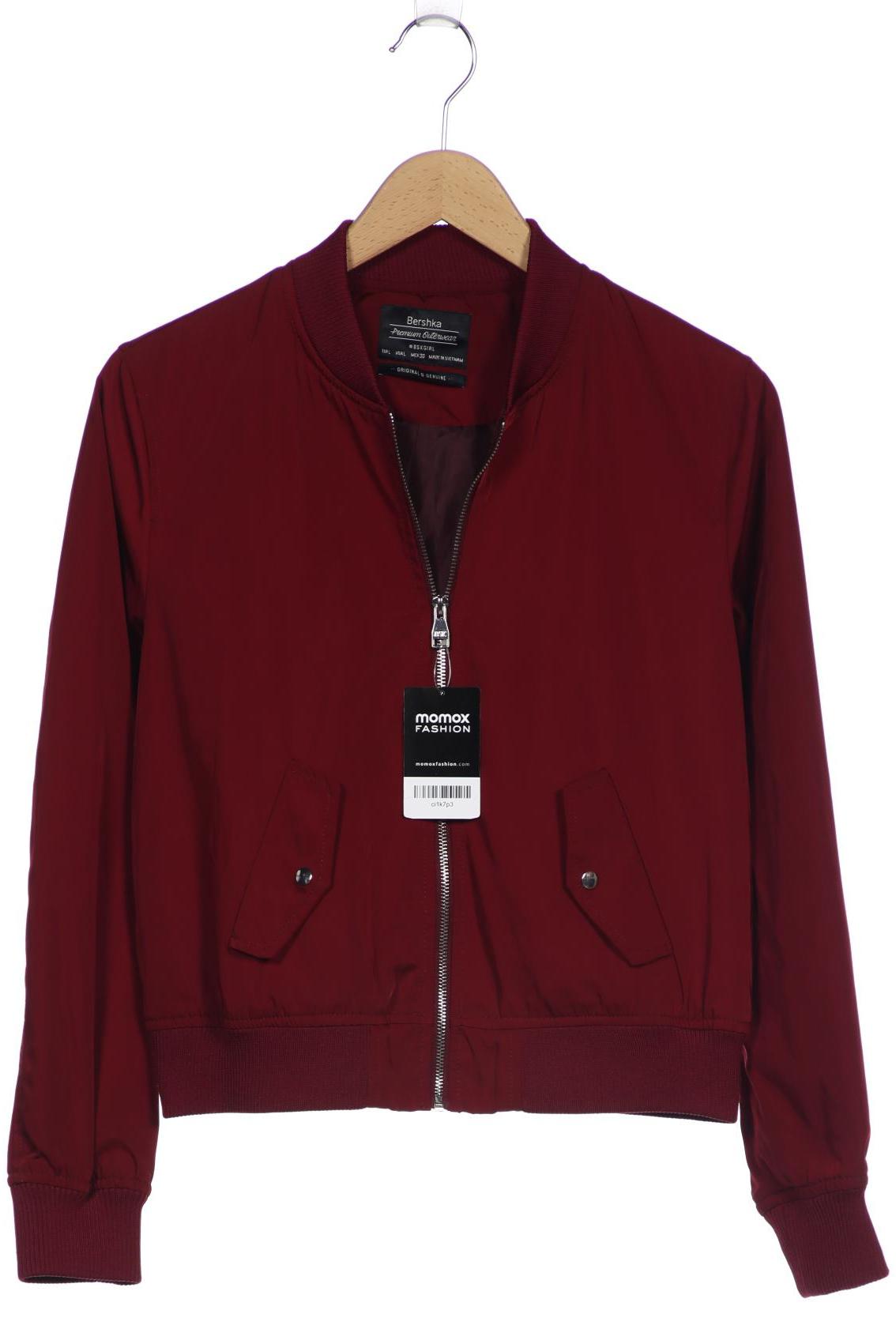 

bershka Damen Jacke, bordeaux, Gr. 42