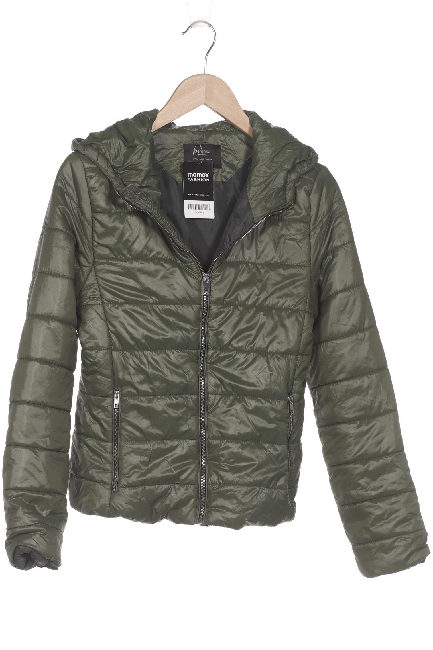 

bershka Damen Jacke, grün, Gr. 42