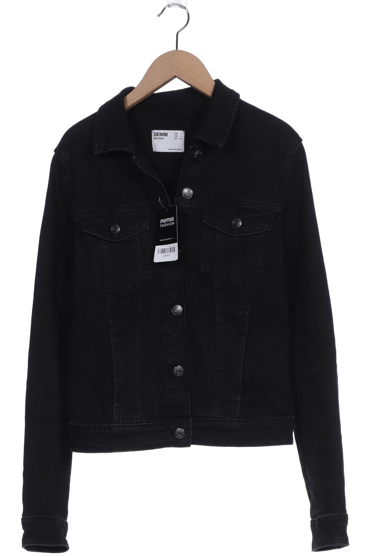 

bershka Damen Jacke, schwarz, Gr. 36