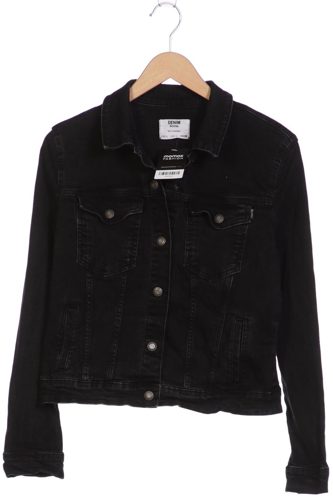 

bershka Damen Jacke, schwarz