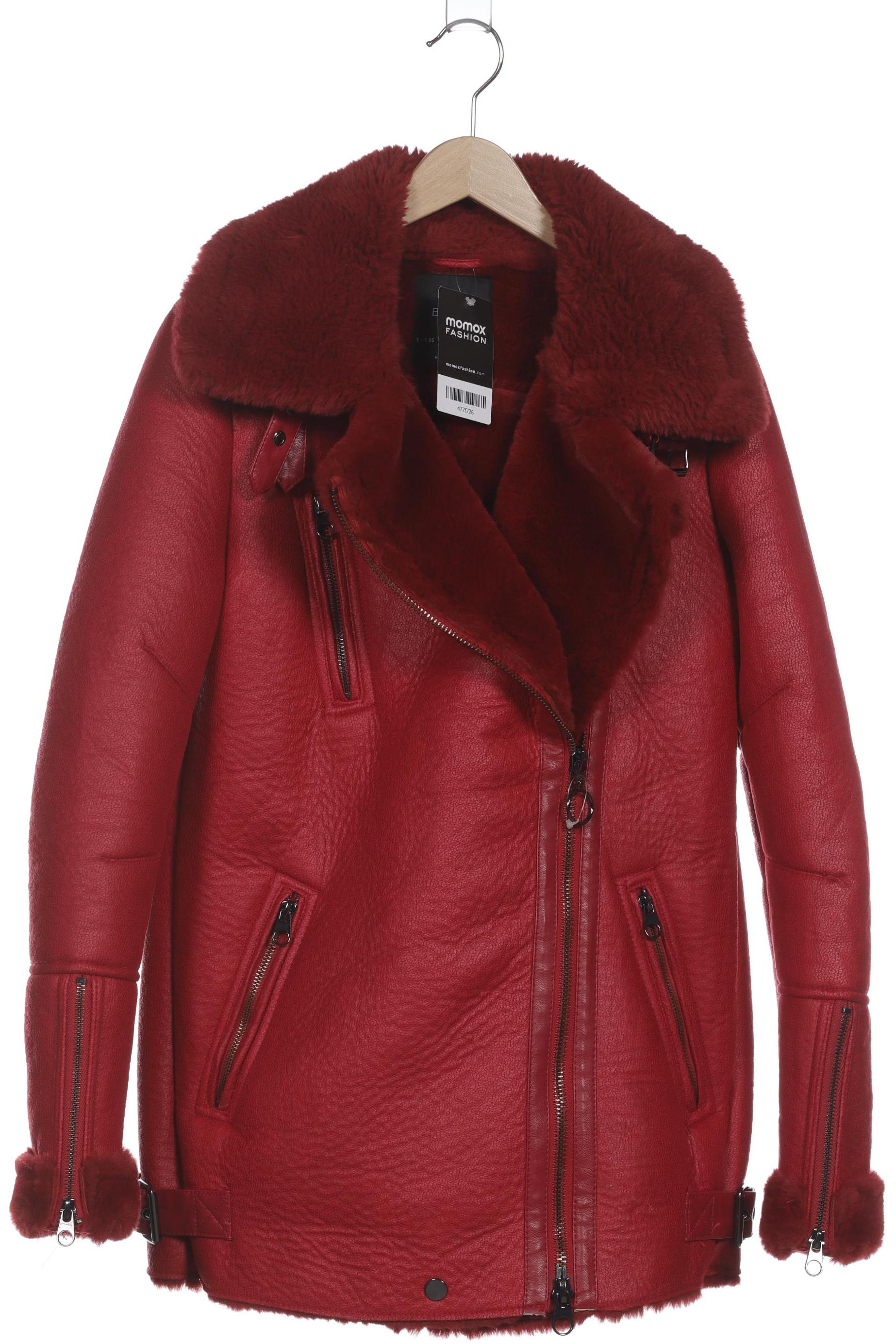 

bershka Damen Jacke, rot, Gr. 34