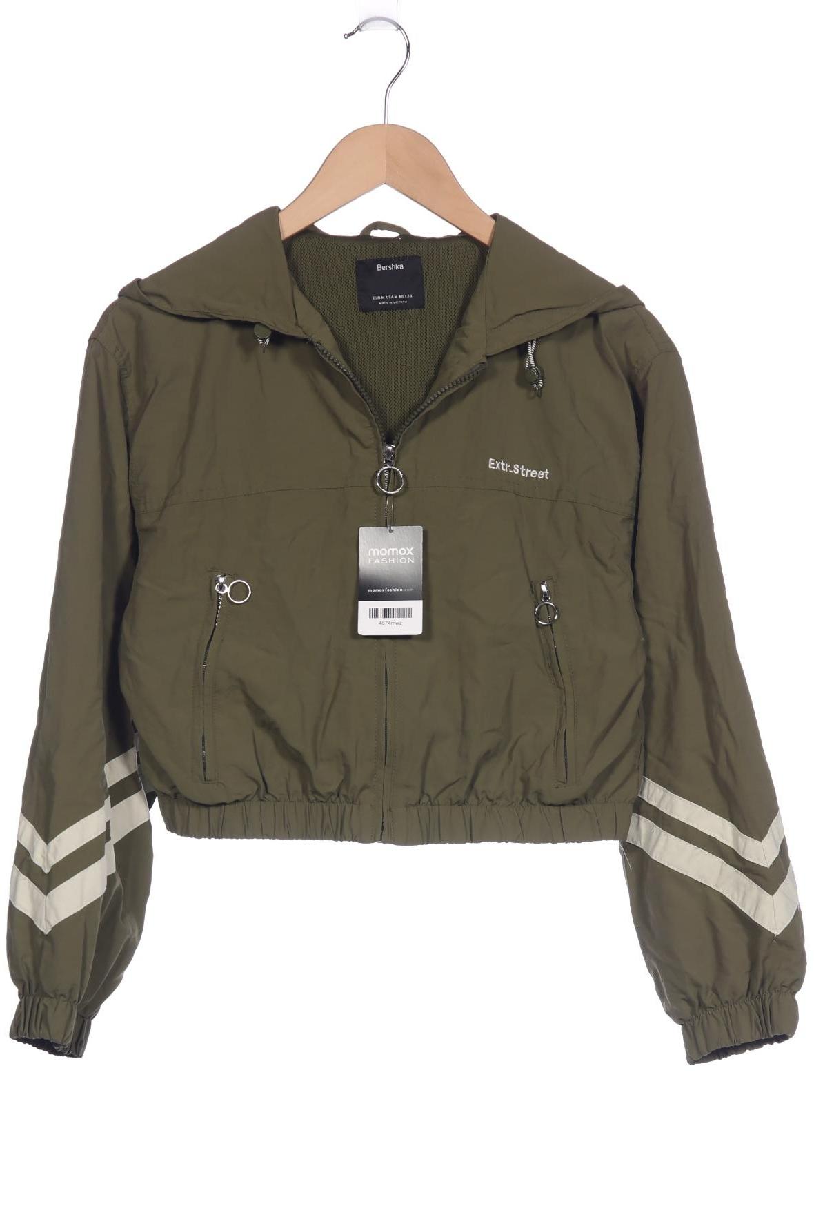 

bershka Damen Jacke, grün, Gr. 38