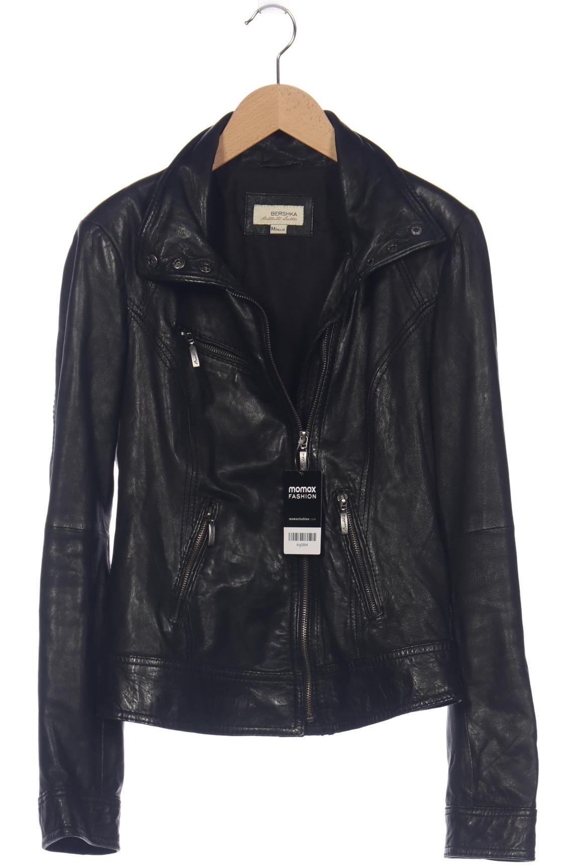

bershka Damen Jacke, schwarz, Gr. 38