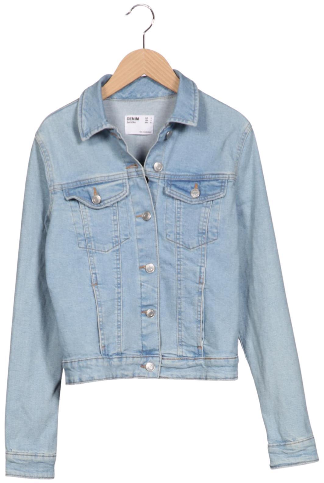 

bershka Damen Jacke, hellblau, Gr. 36