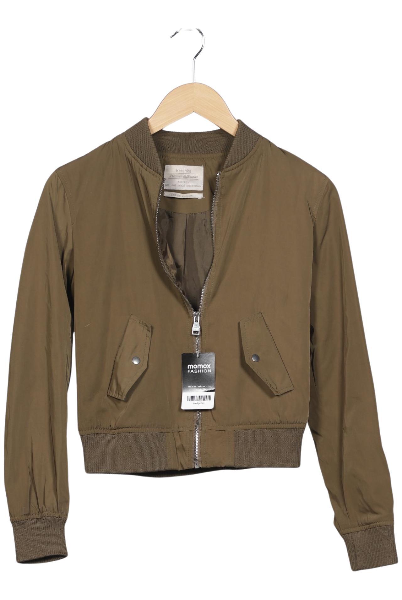 

bershka Damen Jacke, grün, Gr. 36