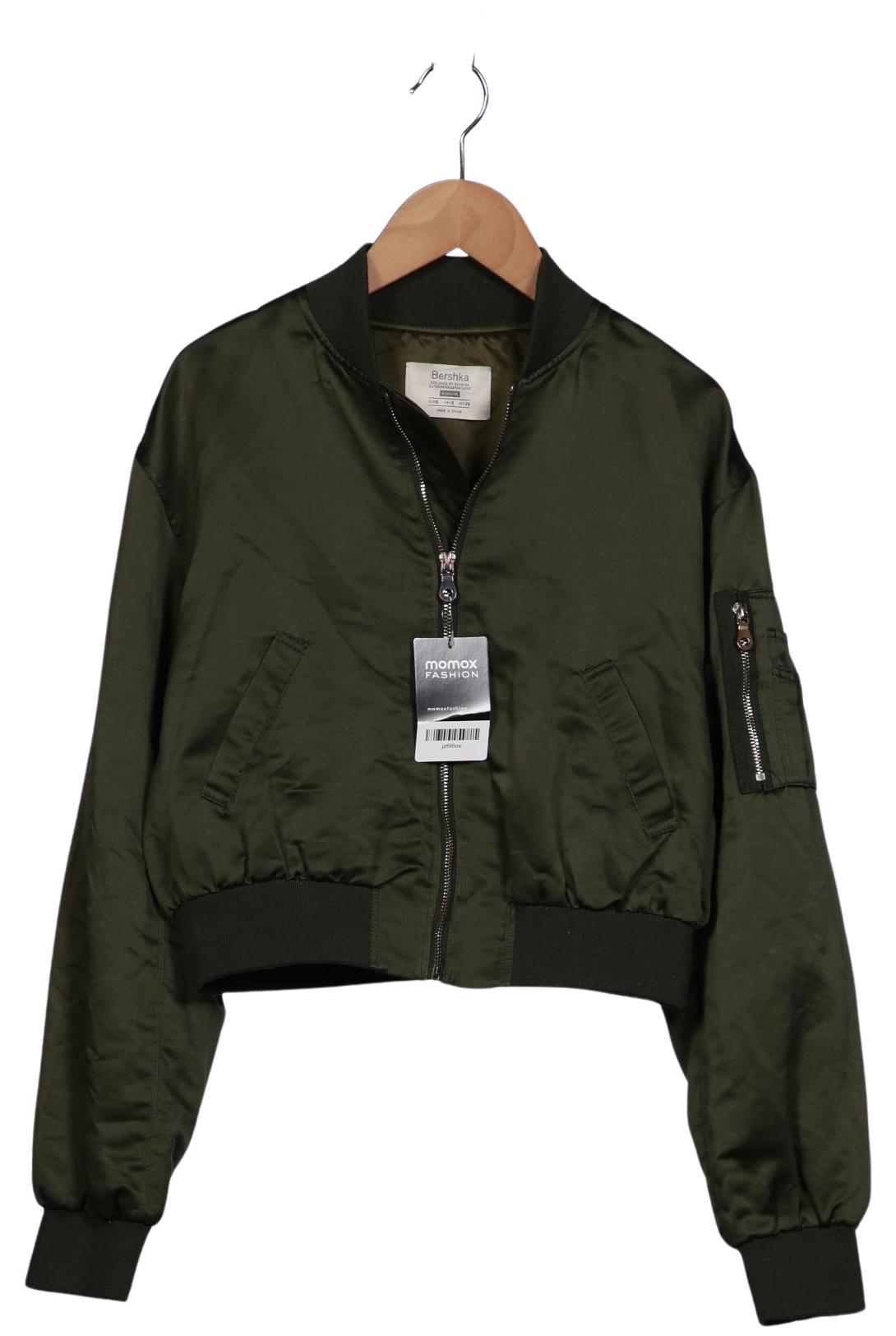 

bershka Damen Jacke, grün, Gr. 36