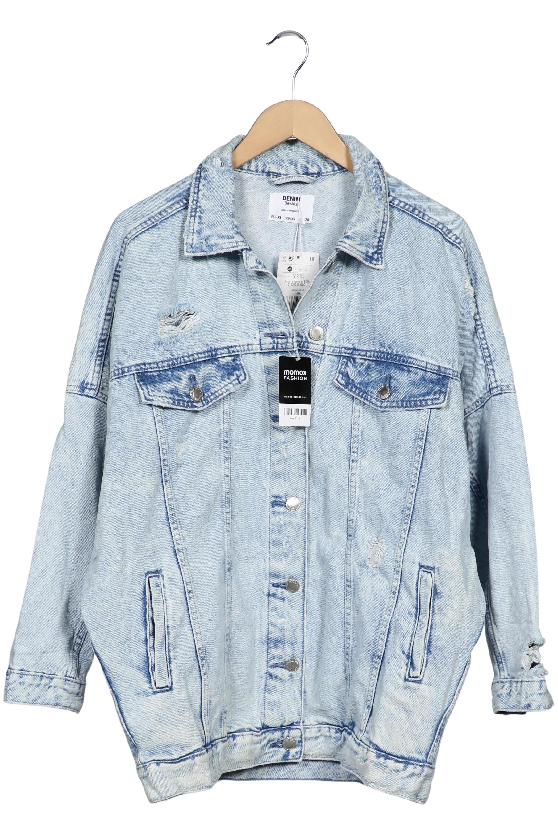 

bershka Damen Jacke, hellblau, Gr. 34