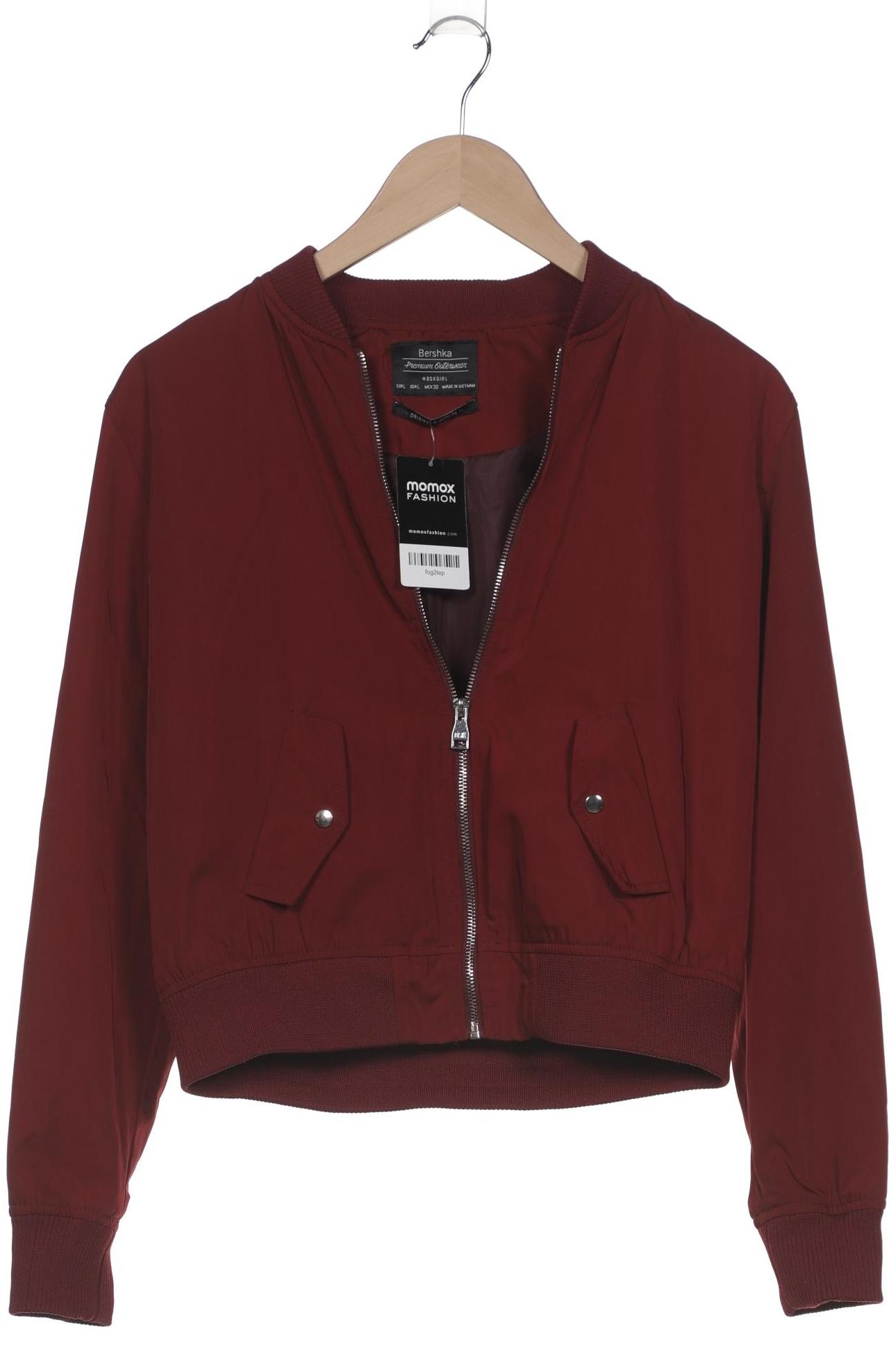 

bershka Damen Jacke, bordeaux, Gr. 42