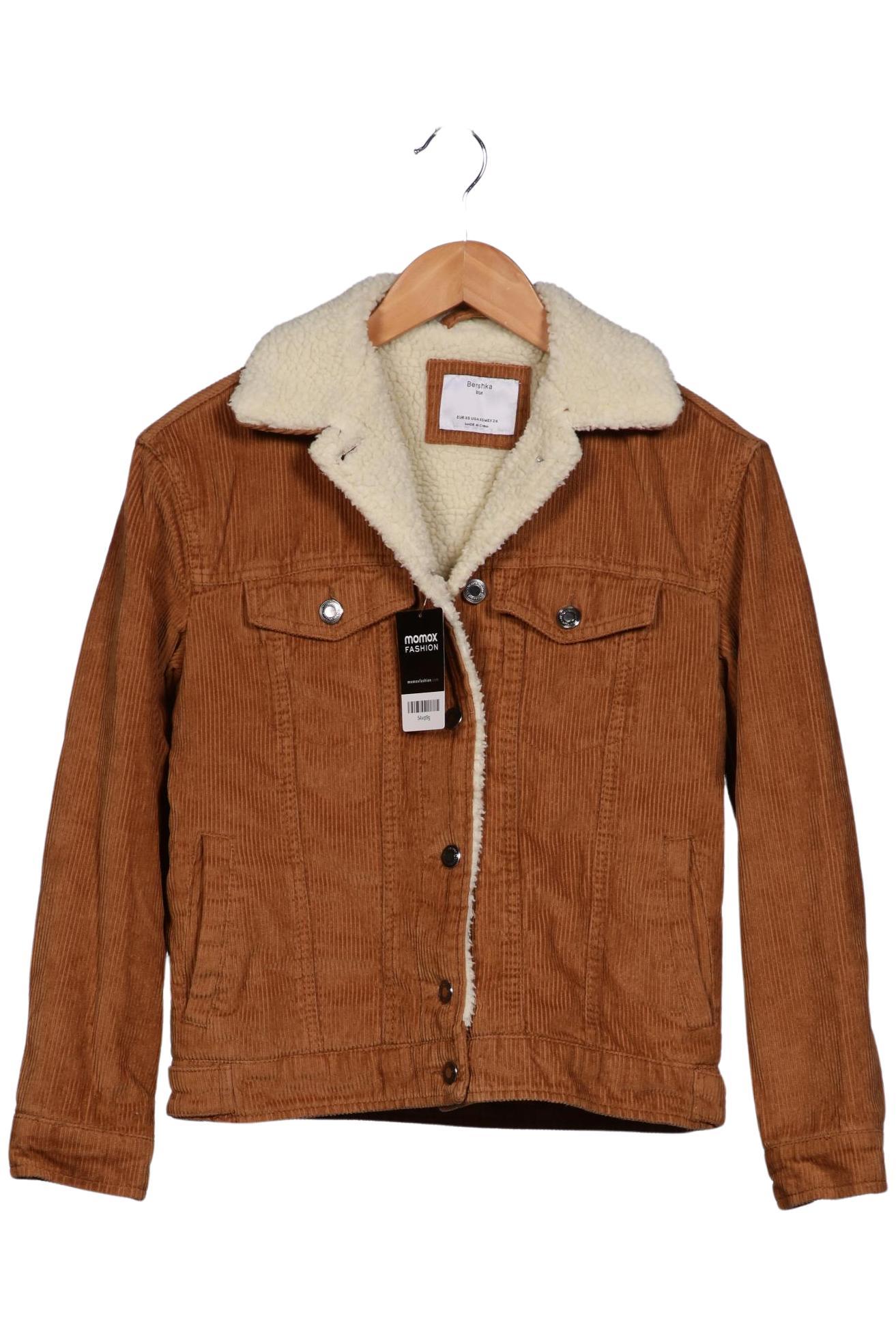 

bershka Damen Jacke, braun, Gr. 34