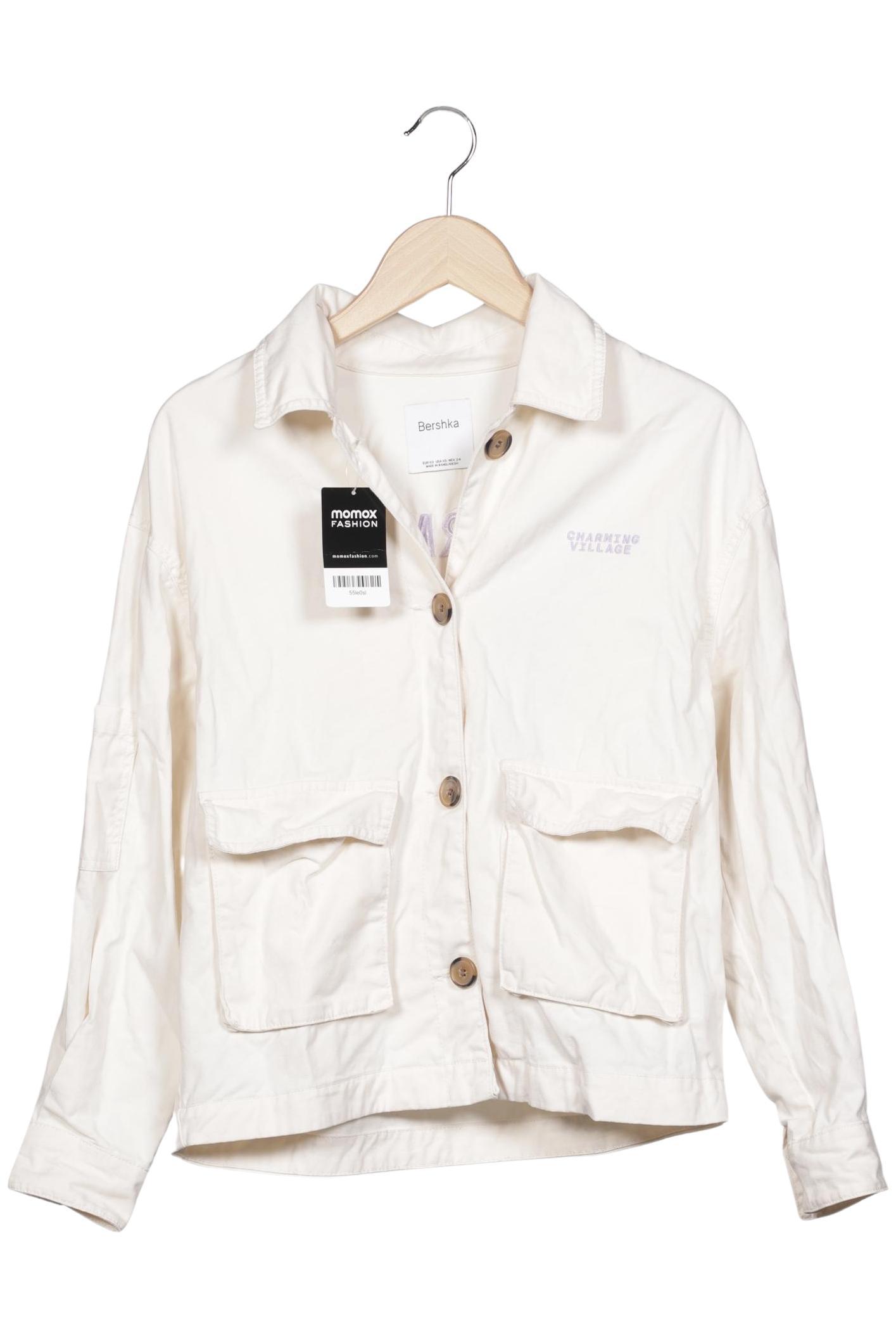 

bershka Damen Jacke, cremeweiß, Gr. 34