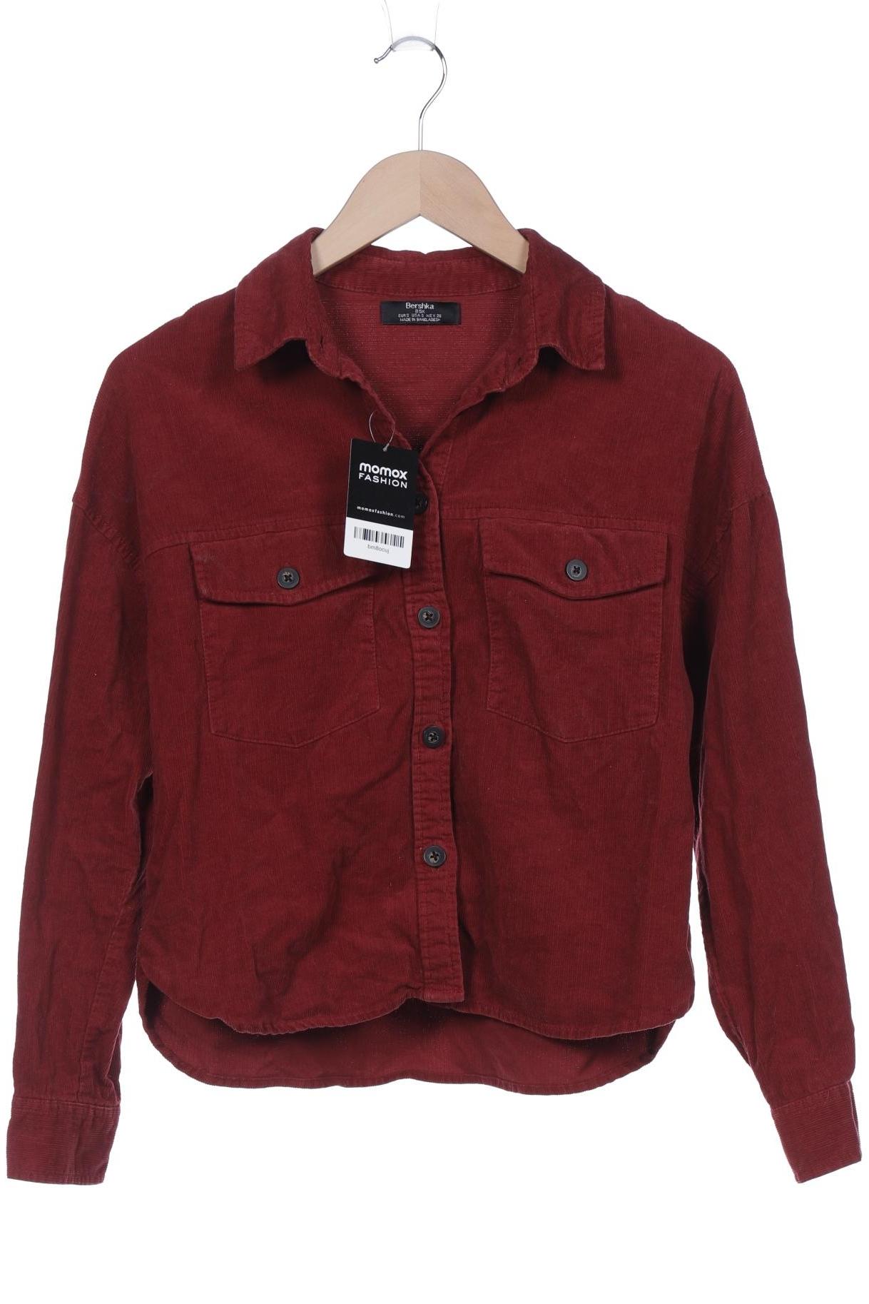 

bershka Damen Jacke, bordeaux, Gr. 36