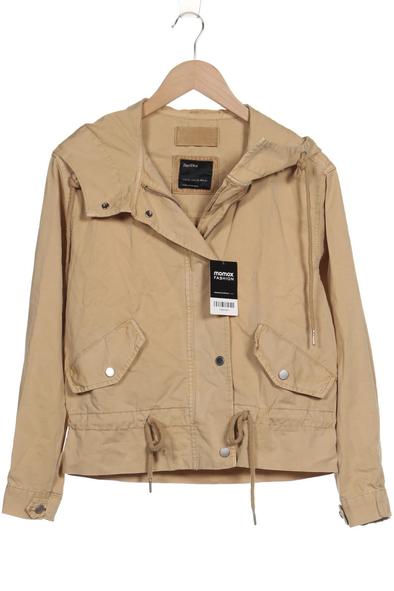 

bershka Damen Jacke, beige, Gr. 34