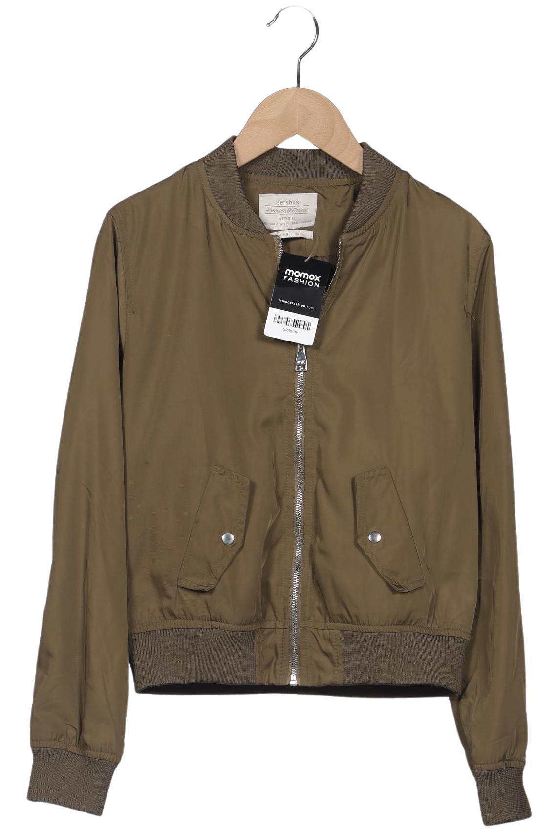 

bershka Damen Jacke, grün, Gr. 38