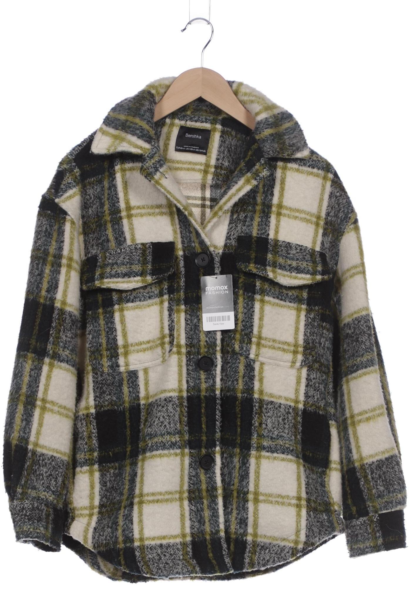 

bershka Damen Jacke, grün, Gr. 34