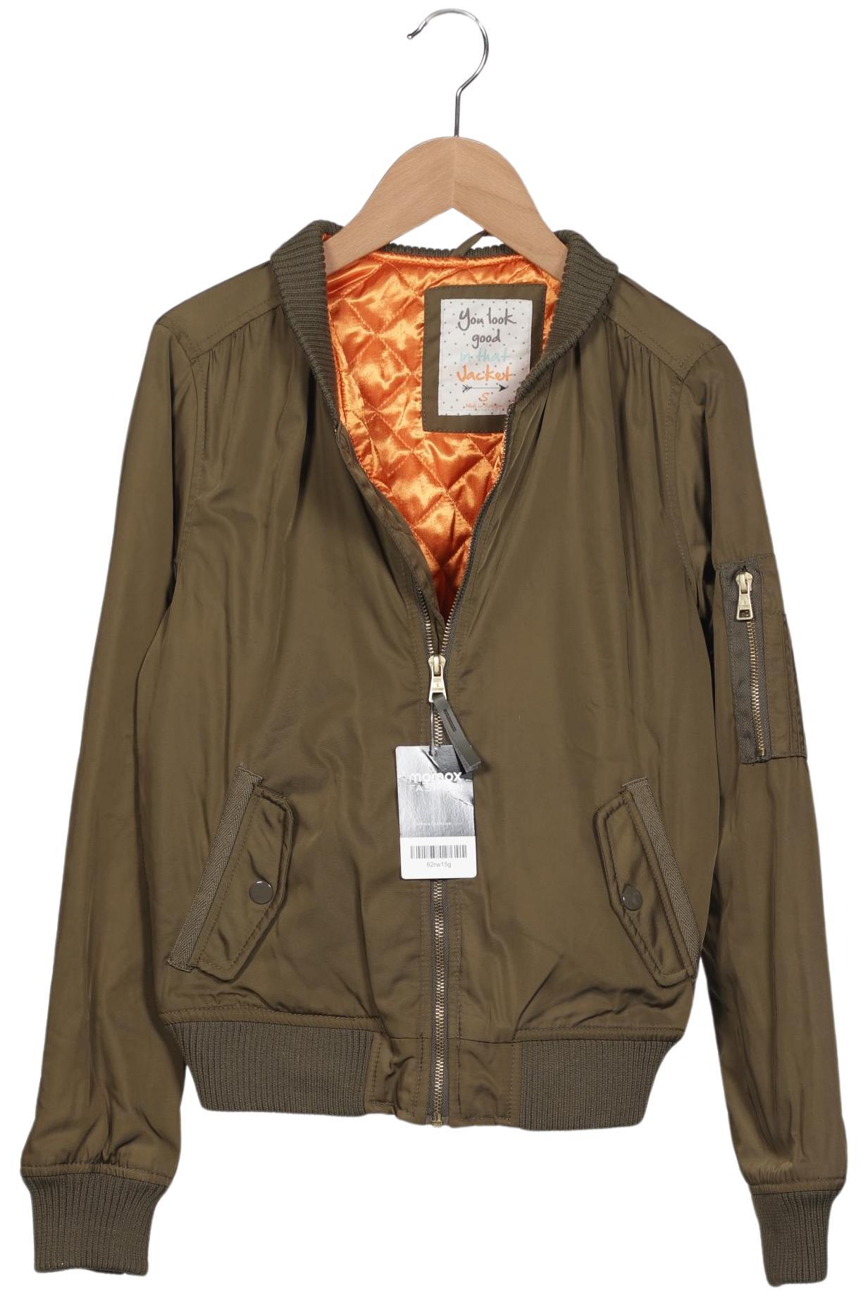 

bershka Damen Jacke, grün, Gr. 36