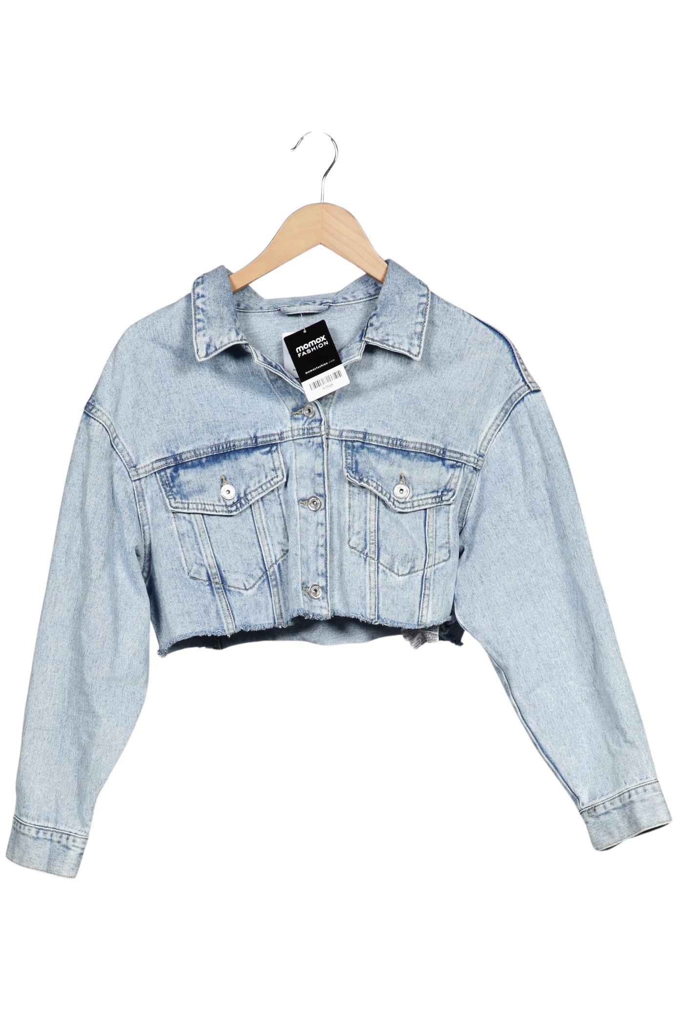 

bershka Damen Jacke, hellblau, Gr. 34