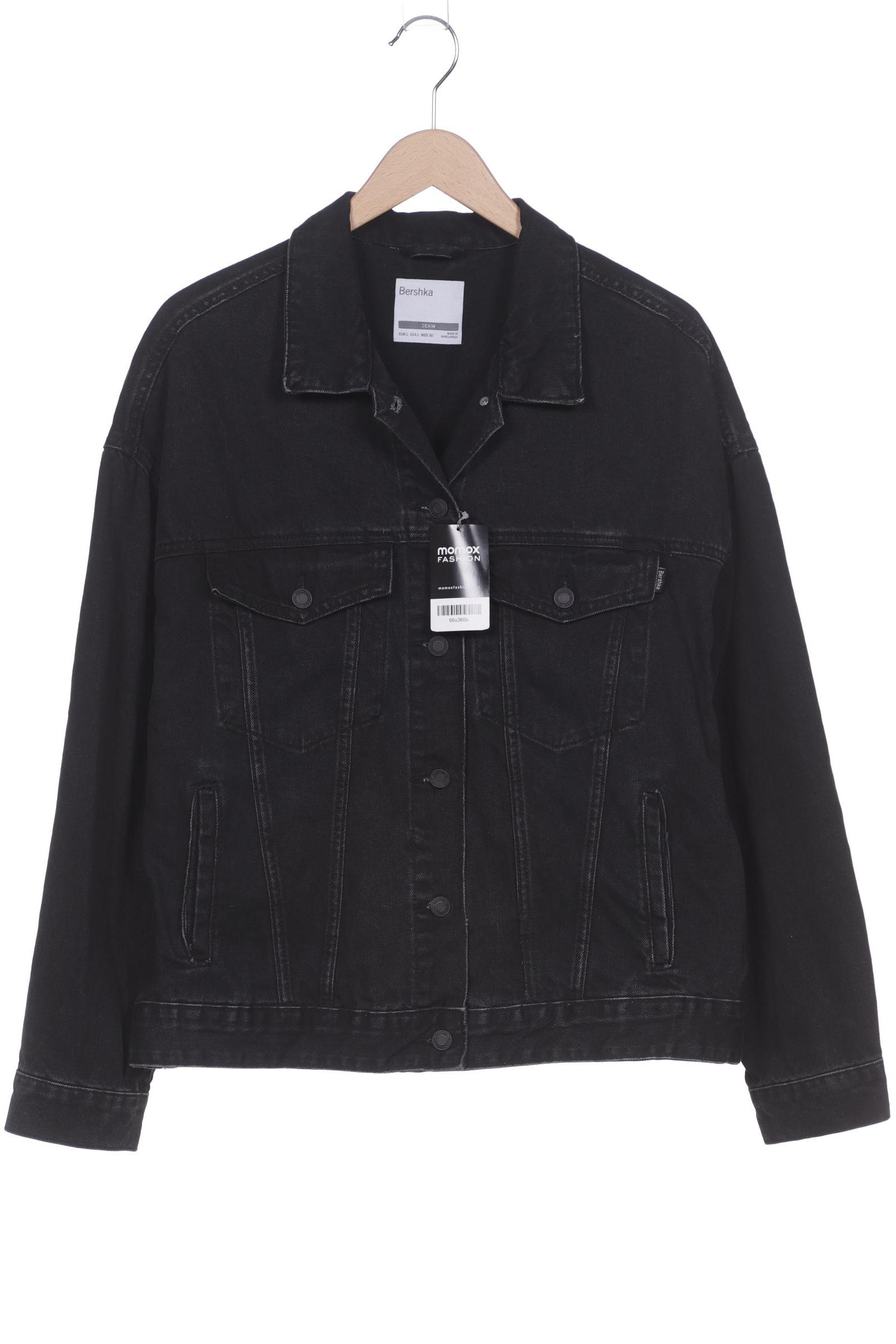 

bershka Damen Jacke, schwarz, Gr. 42
