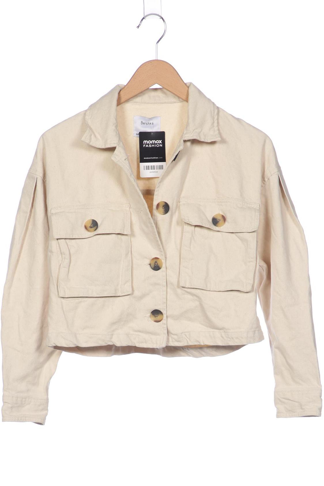 

bershka Damen Jacke, beige, Gr. 34