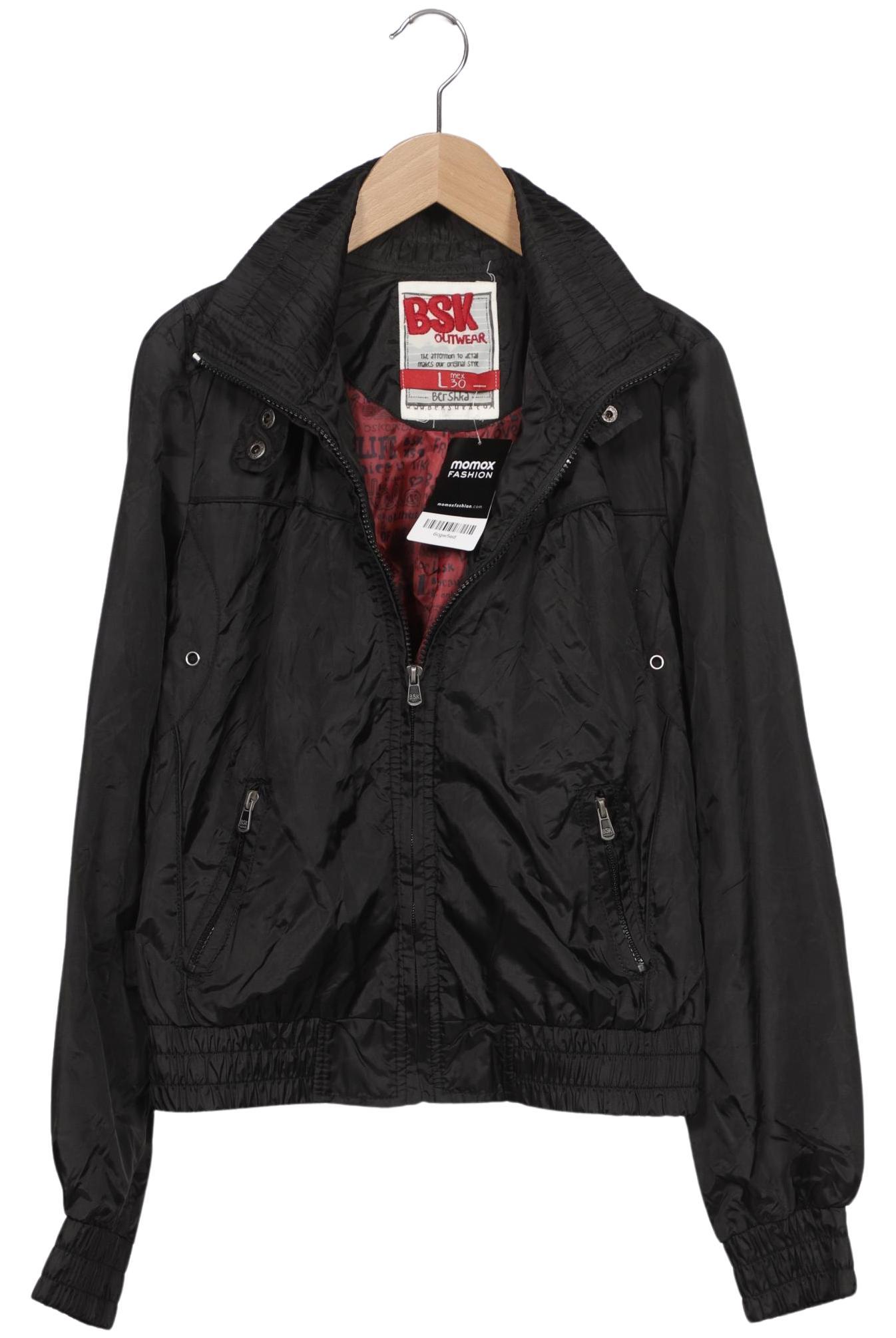 

bershka Damen Jacke, schwarz, Gr. 42