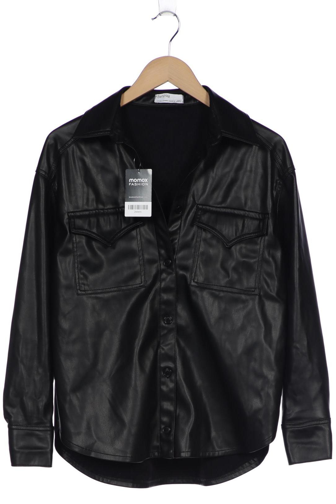 

bershka Damen Jacke, schwarz, Gr. 34