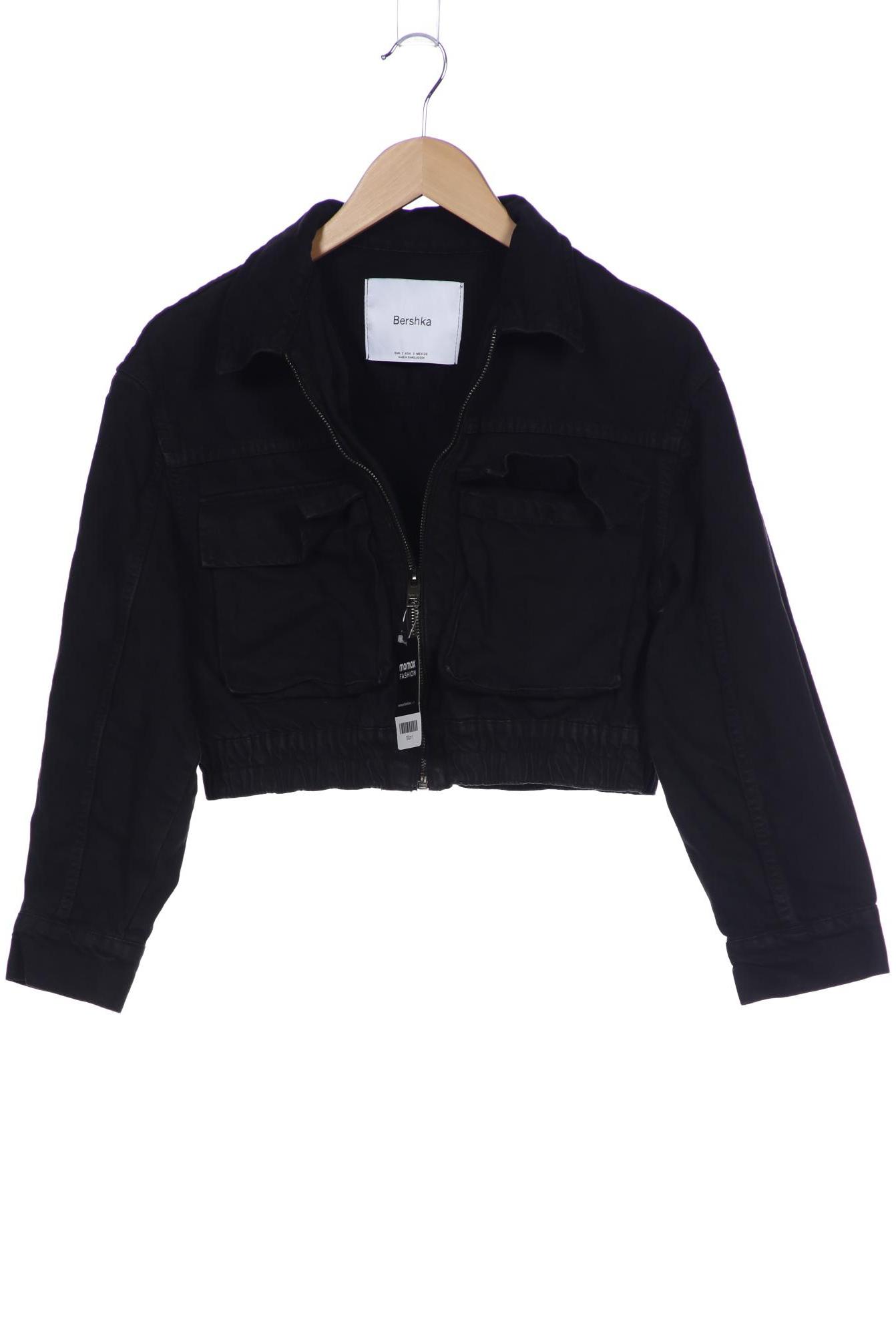 

bershka Damen Jacke, schwarz, Gr. 36