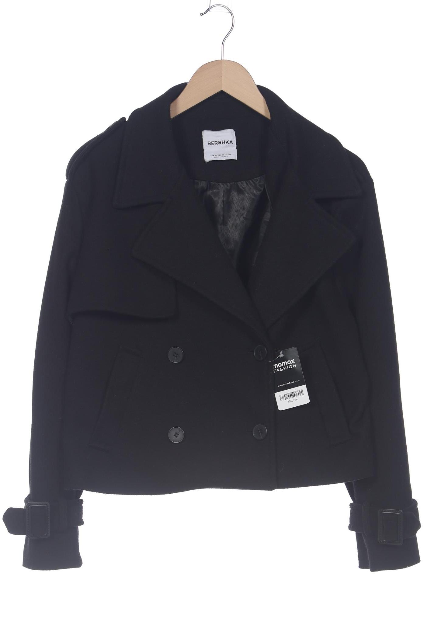 

bershka Damen Jacke, schwarz, Gr. 38
