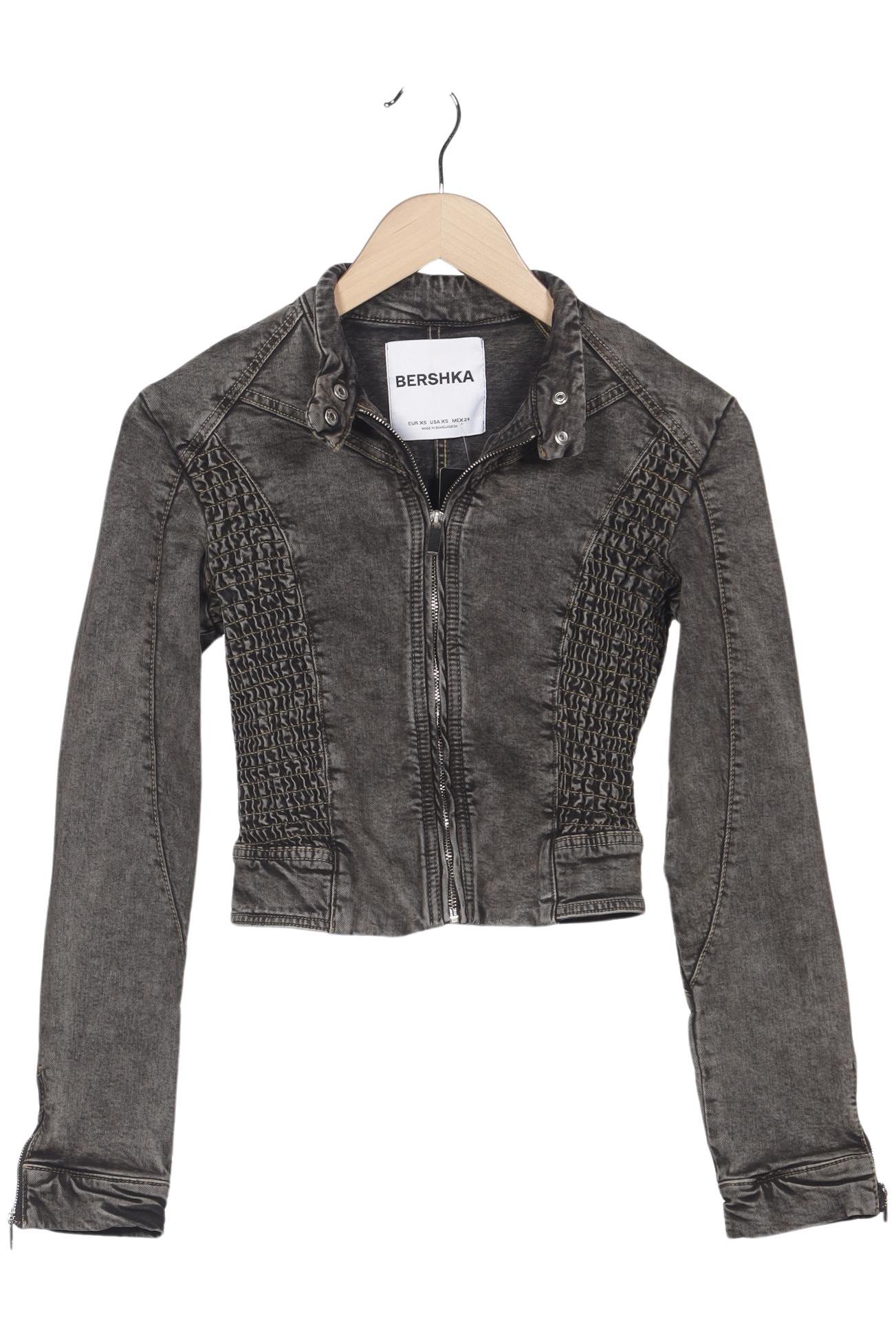 

bershka Damen Jacke, grau, Gr. 34