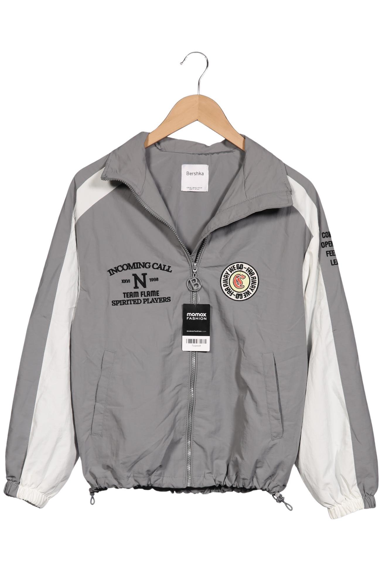 

bershka Damen Jacke, grau, Gr. 34