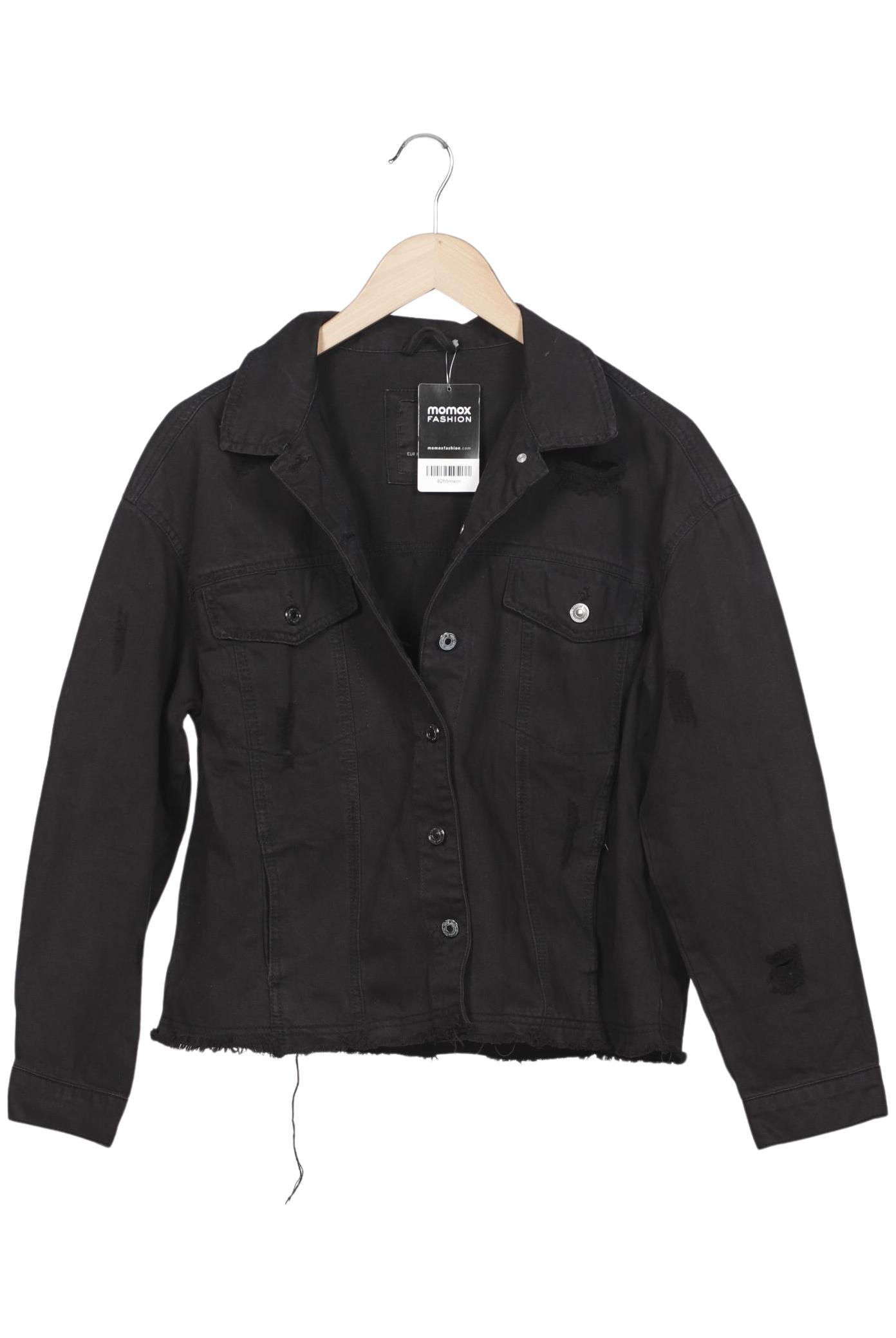 

bershka Damen Jacke, schwarz, Gr. 38