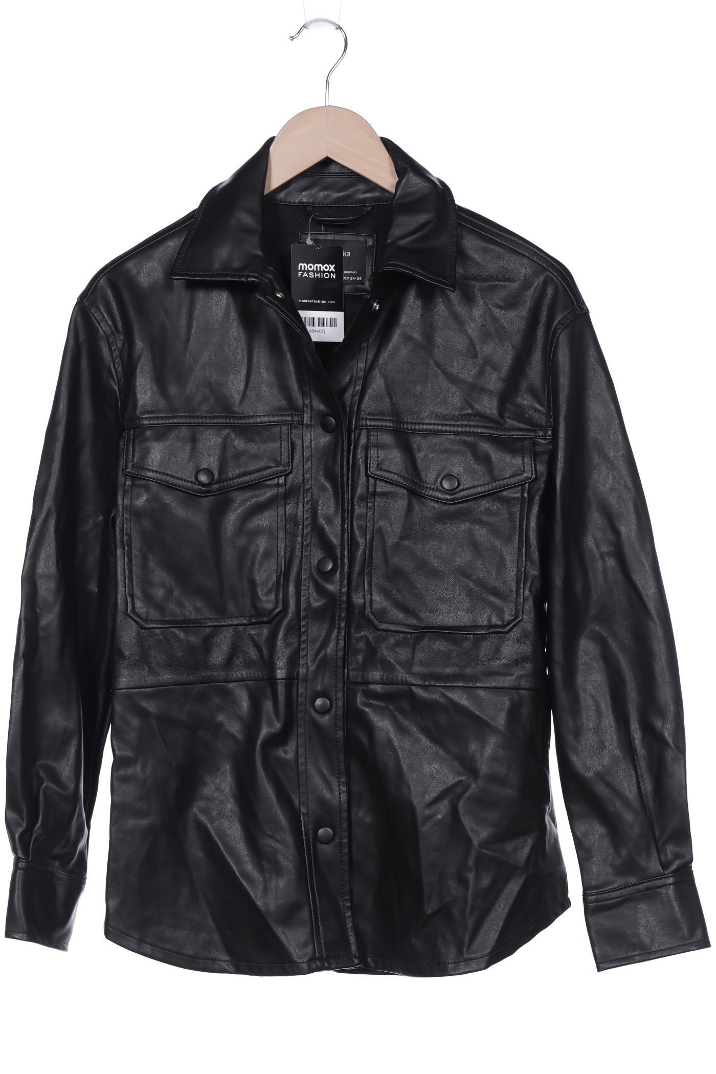 

bershka Damen Jacke, schwarz, Gr. 34