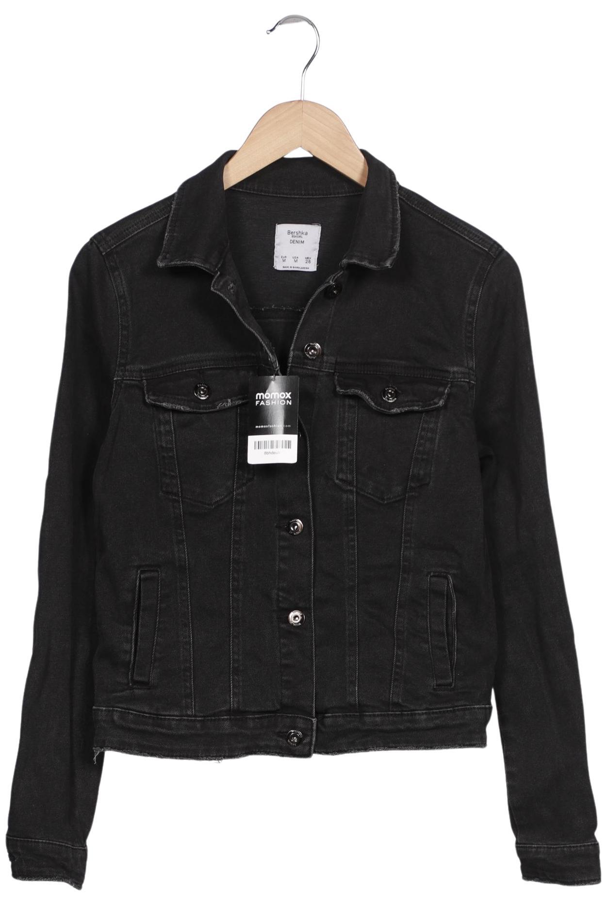 

bershka Damen Jacke, schwarz, Gr. 38