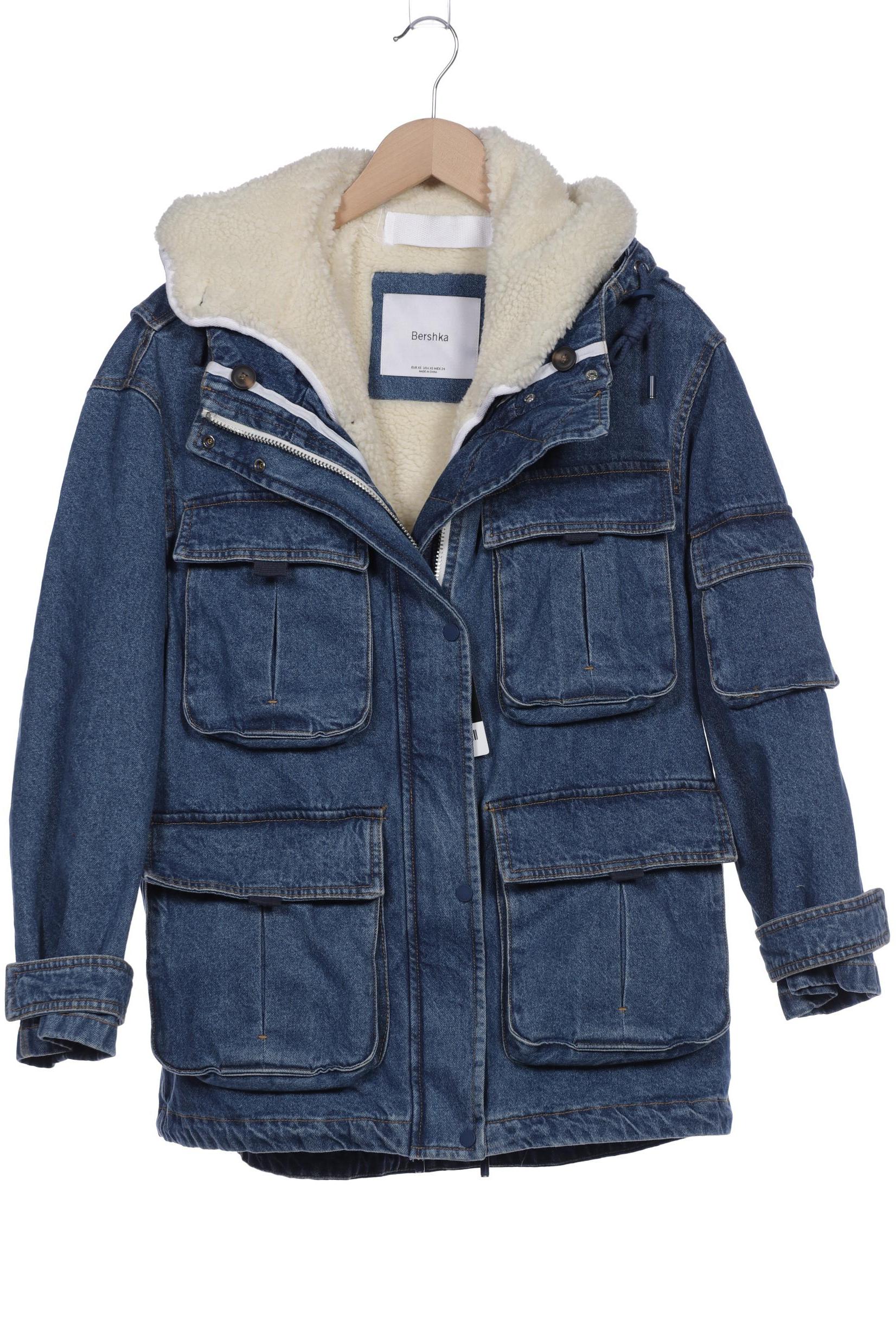 

bershka Damen Jacke, blau, Gr. 34