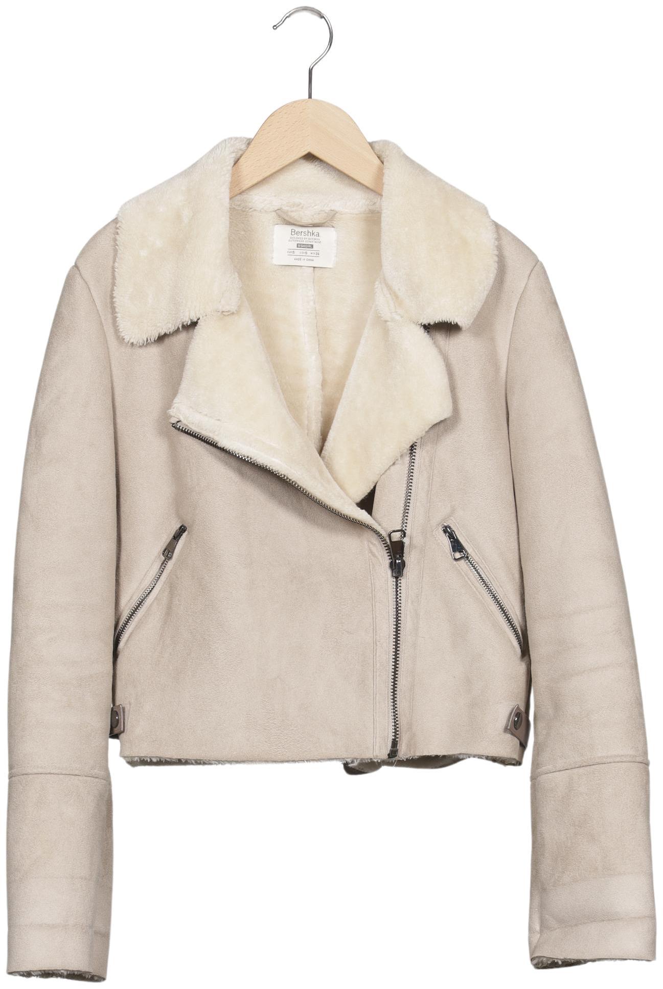 

bershka Damen Jacke, beige, Gr. 36