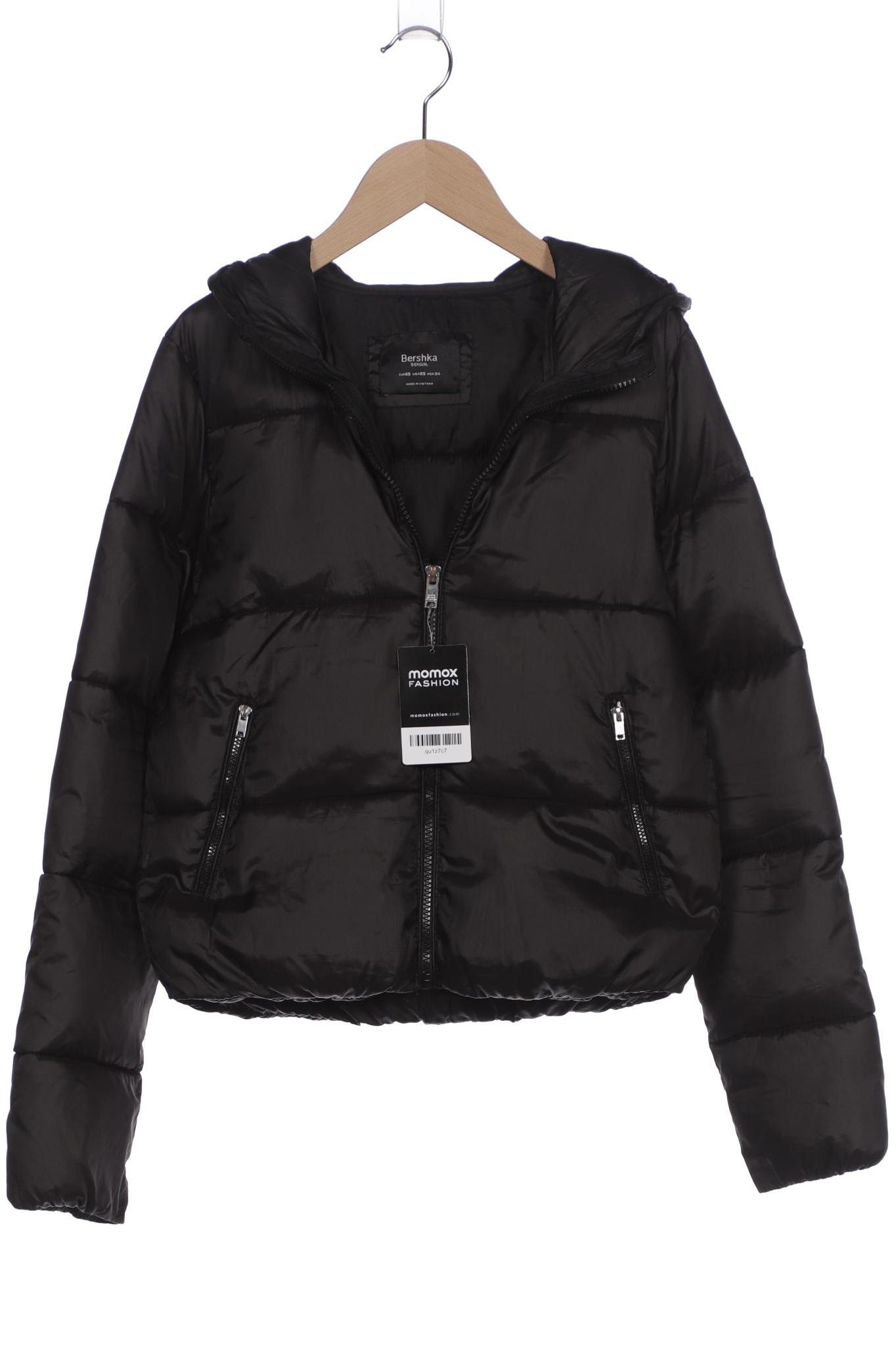 

bershka Damen Jacke, schwarz, Gr. 34