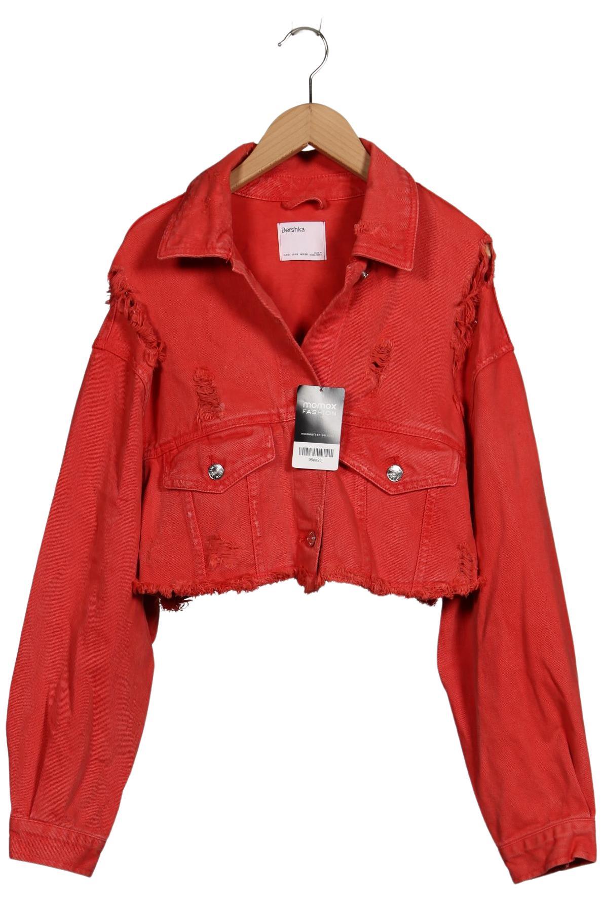

bershka Damen Jacke, rot, Gr. 36