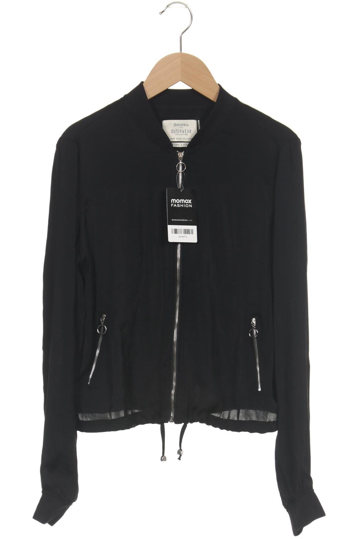 

bershka Damen Jacke, schwarz, Gr. 38