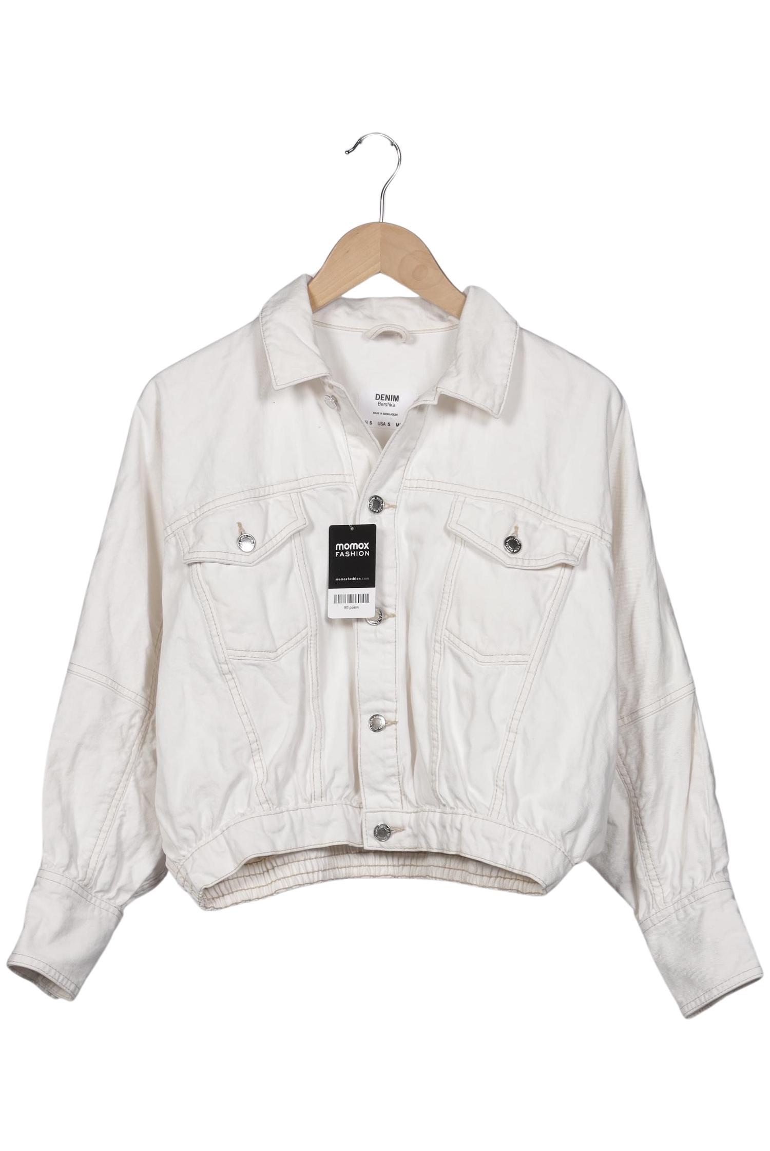 

bershka Damen Jacke, weiß, Gr. 36