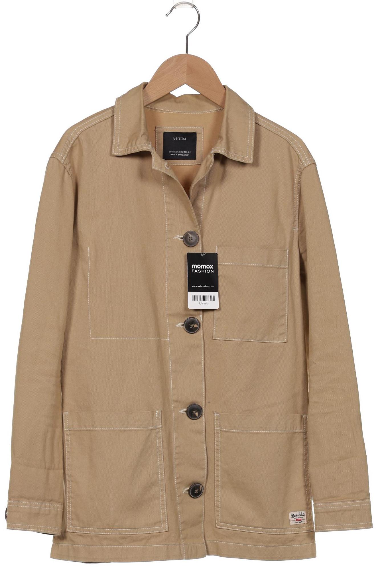 

bershka Damen Jacke, beige, Gr. 34