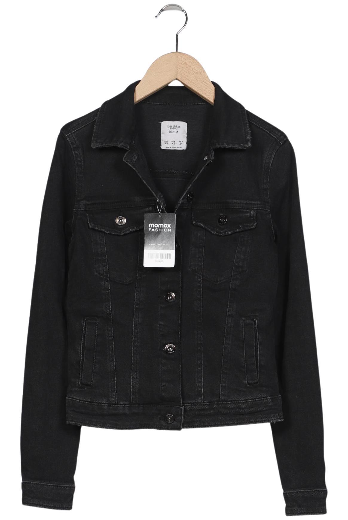 

bershka Damen Jacke, schwarz, Gr. 34