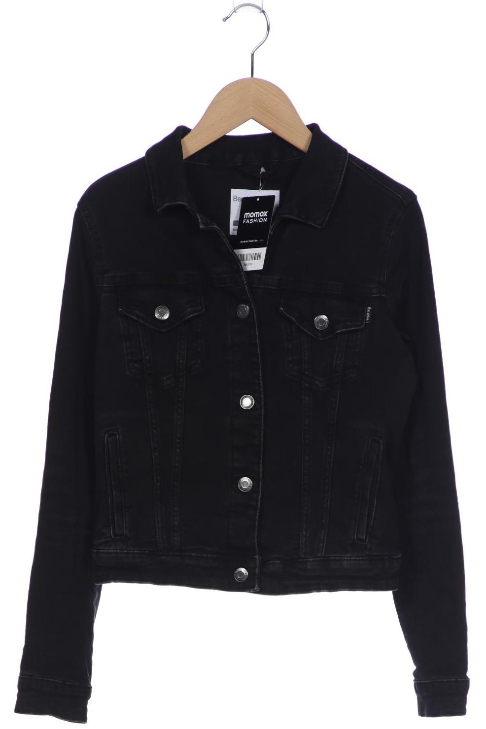 

bershka Damen Jacke, schwarz, Gr. 34