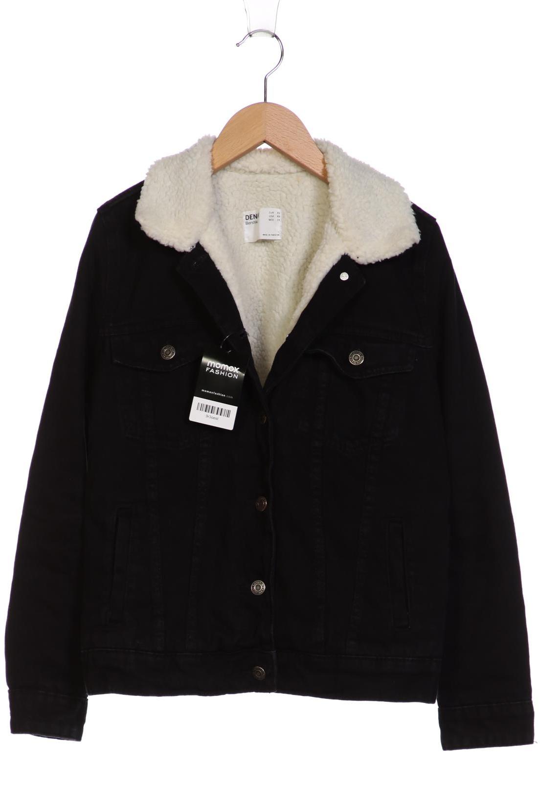 

bershka Damen Jacke, schwarz, Gr. 34