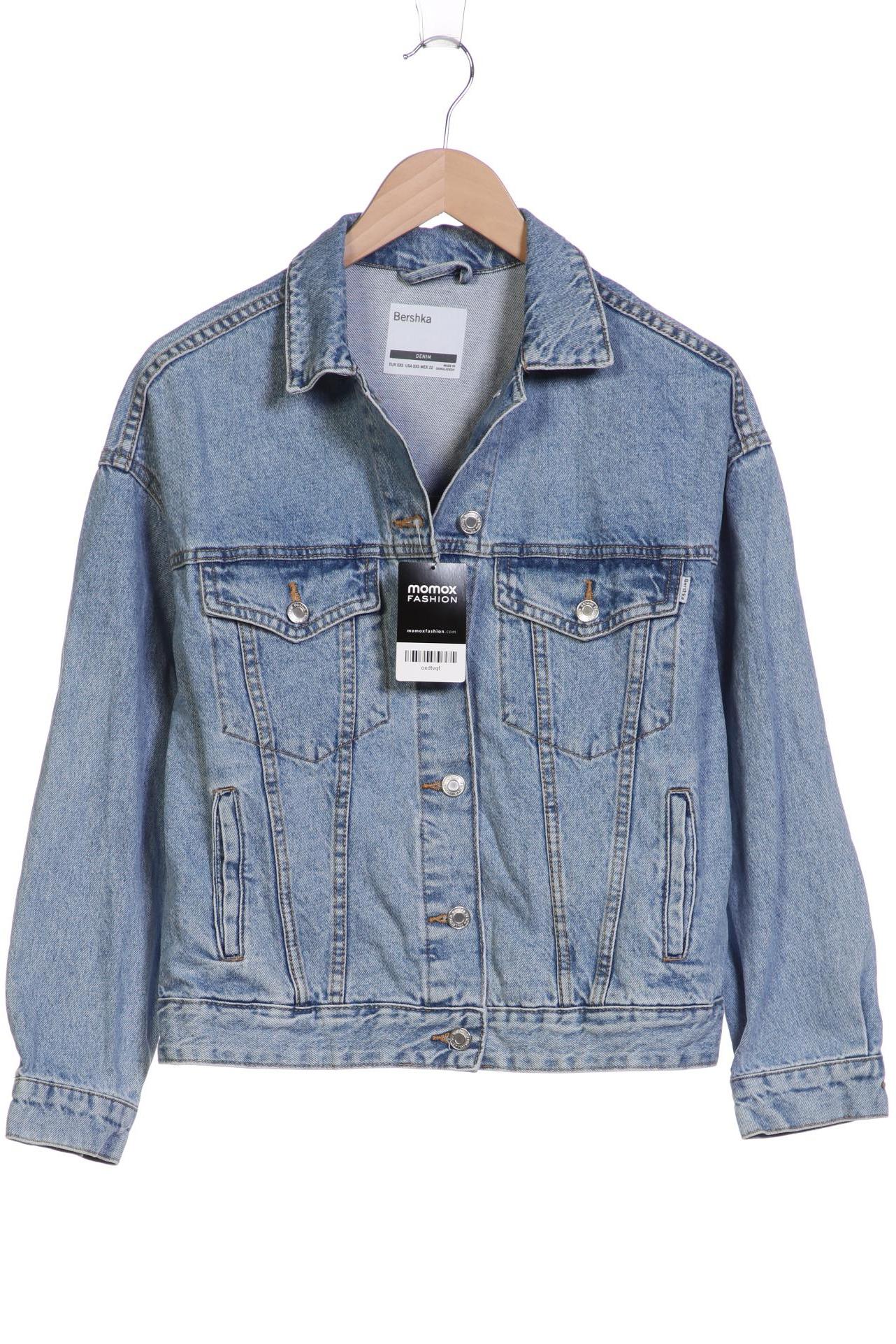 

bershka Damen Jacke, hellblau, Gr. 32