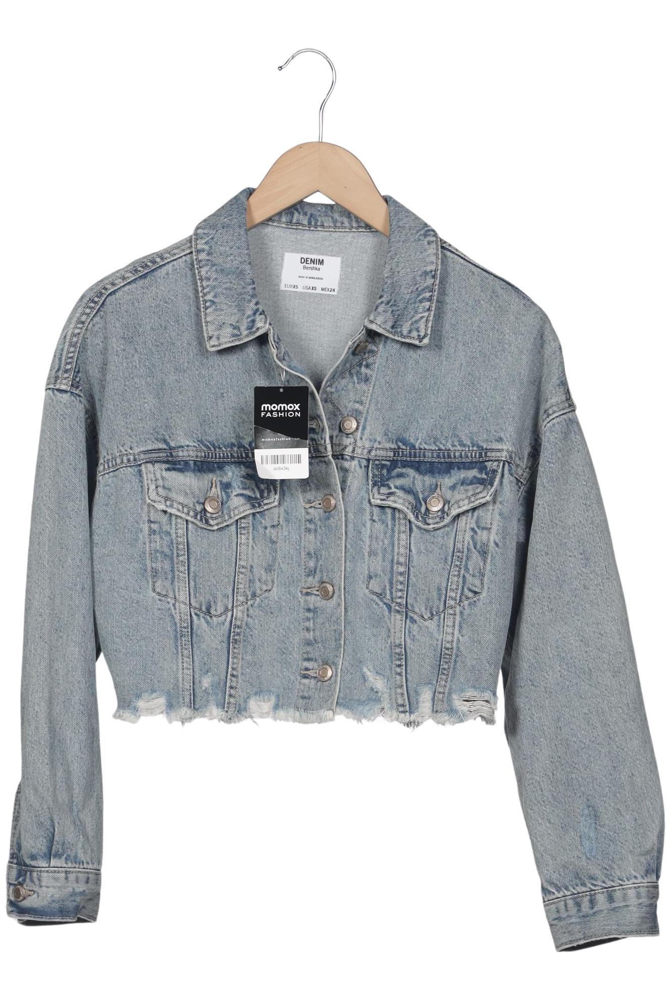 

bershka Damen Jacke, hellblau, Gr. 34