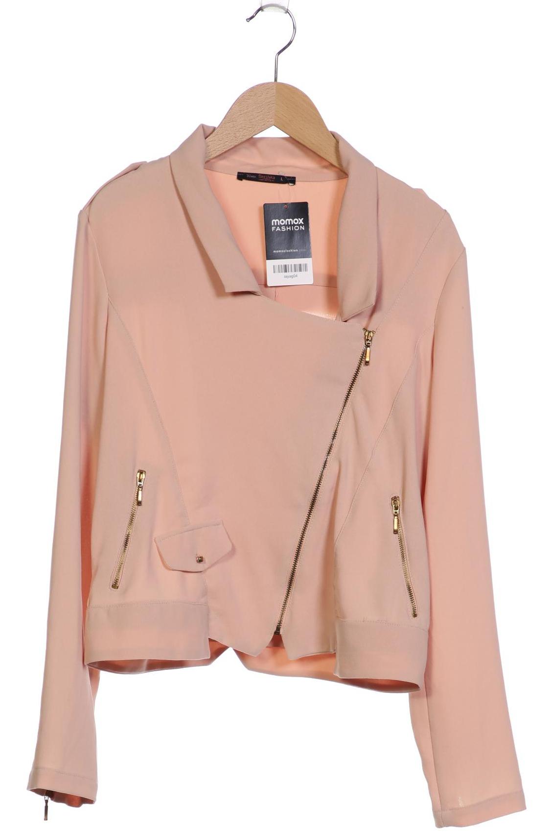 

bershka Damen Jacke, beige, Gr. 42