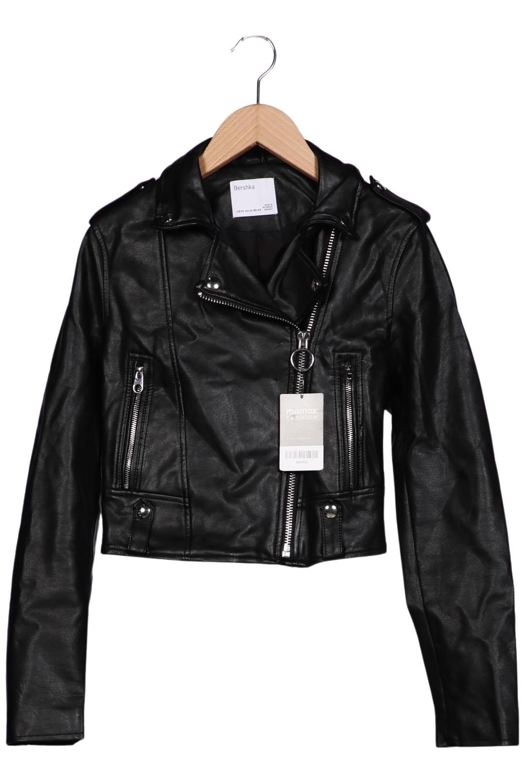 

bershka Damen Jacke, schwarz, Gr. 34