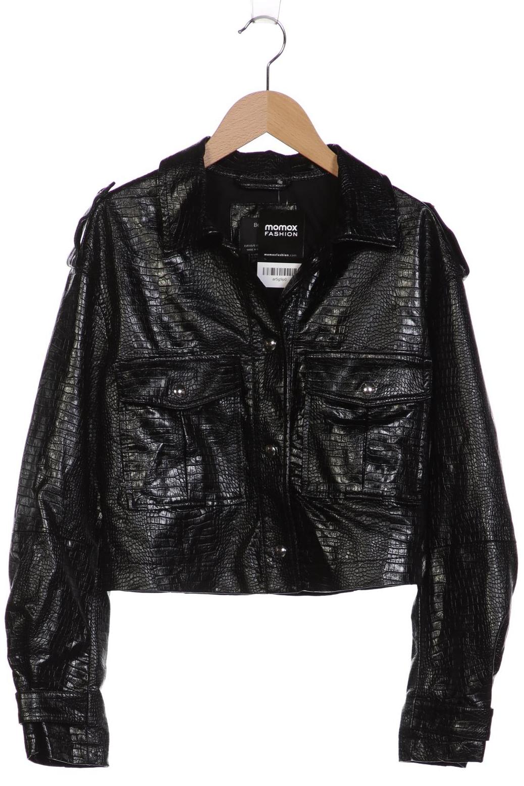

bershka Damen Jacke, schwarz, Gr. 34